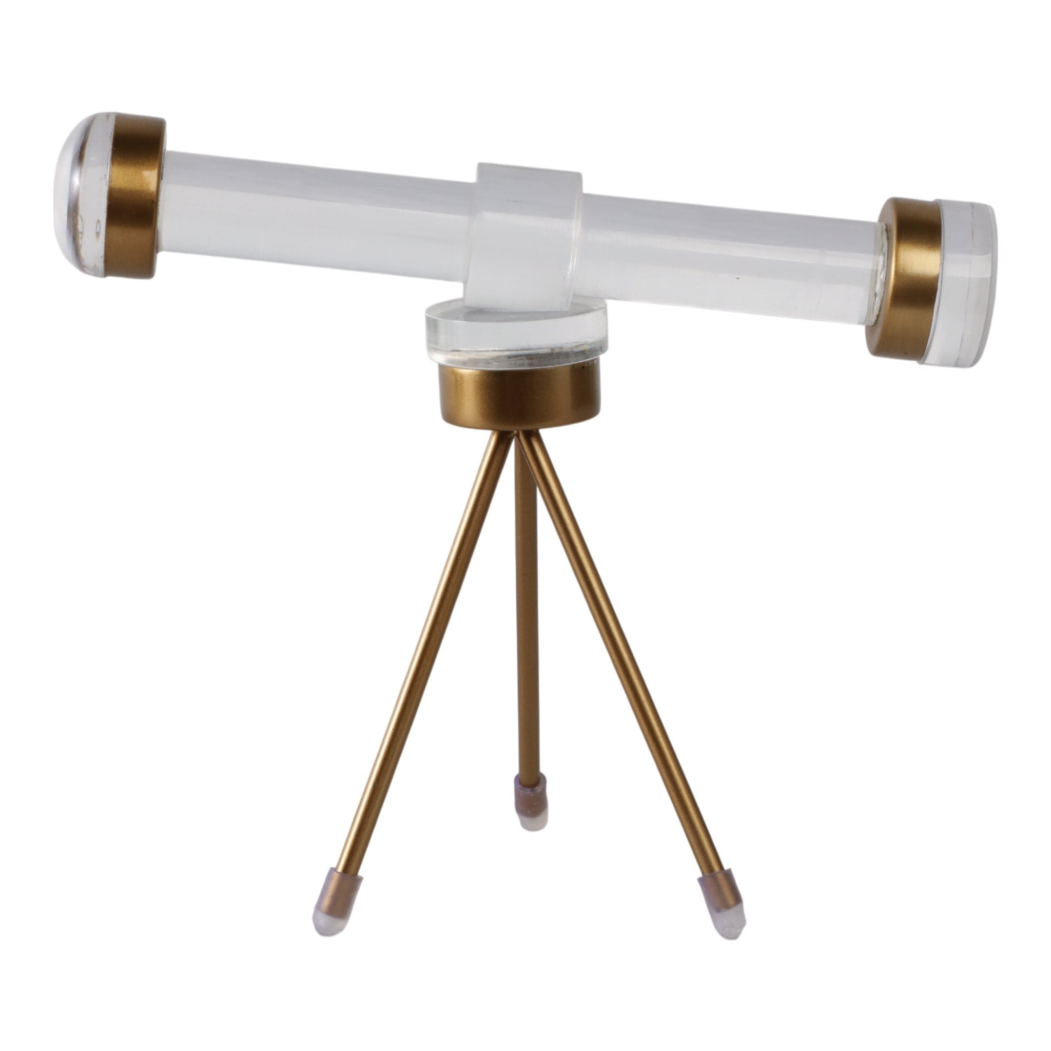 9" Bradford Acrylic And Brass Telescope D?cor Table Decors| Sagebrook Home