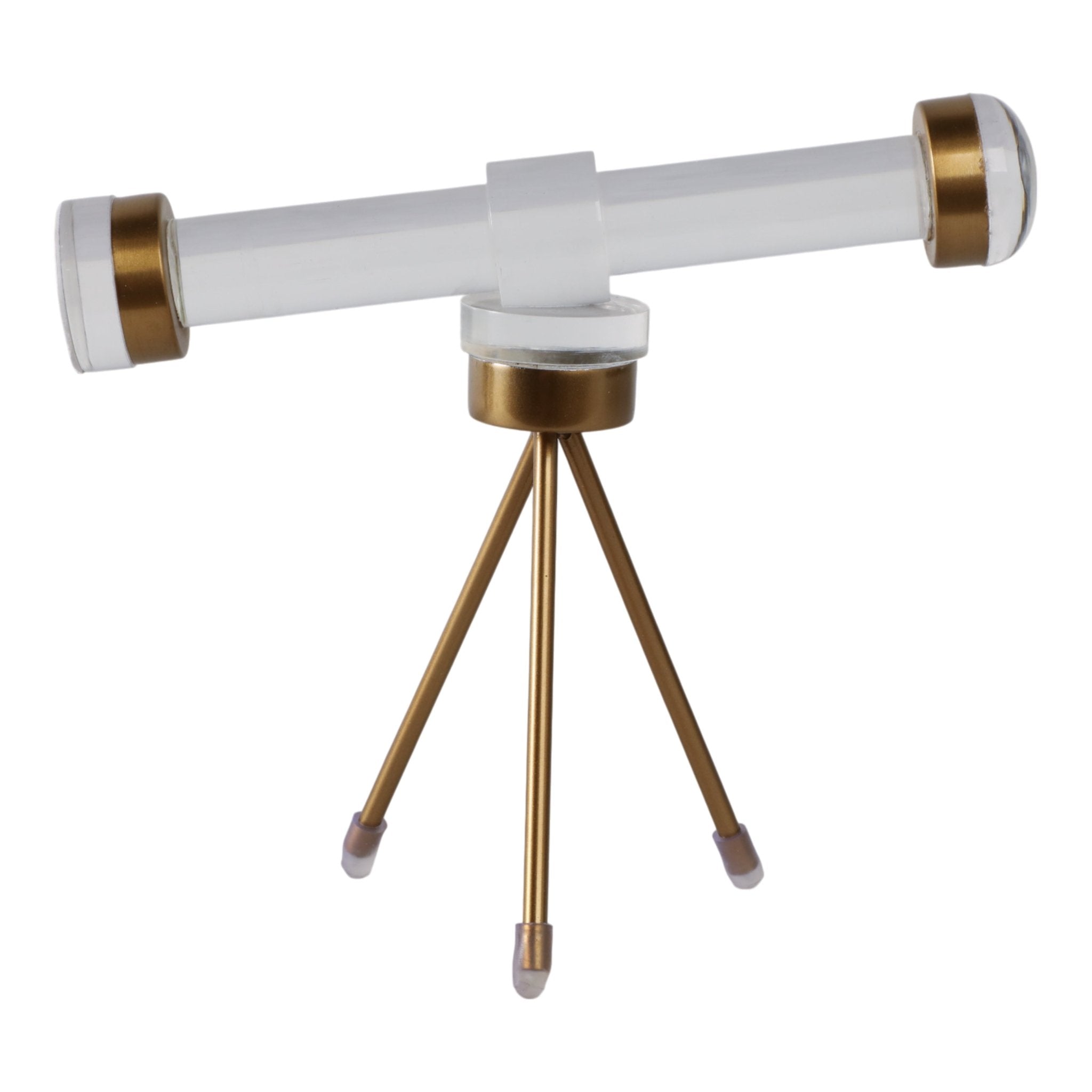 9" Bradford Acrylic And Brass Telescope D?cor Table Decors| Sagebrook Home