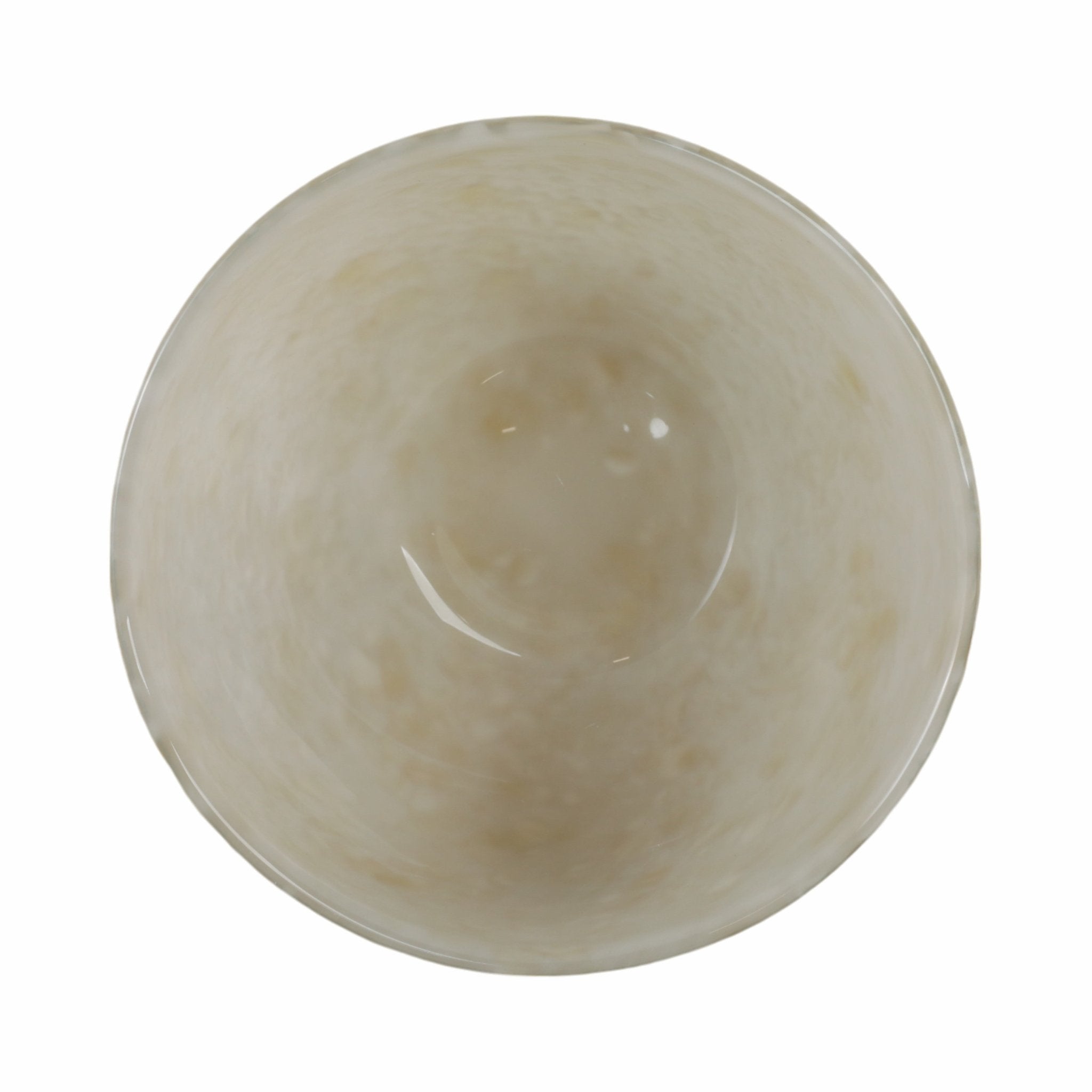 9" Durban Cream Glass Bowl Table Decors| Sagebrook Home