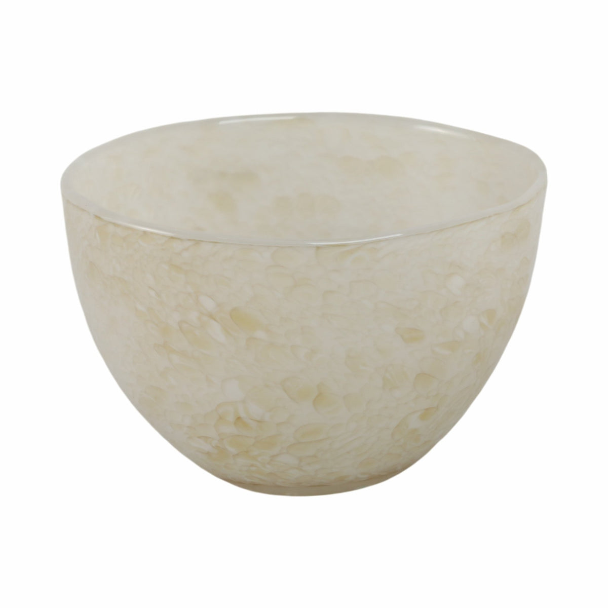 9" Durban Cream Glass Bowl Table Decors| Sagebrook Home