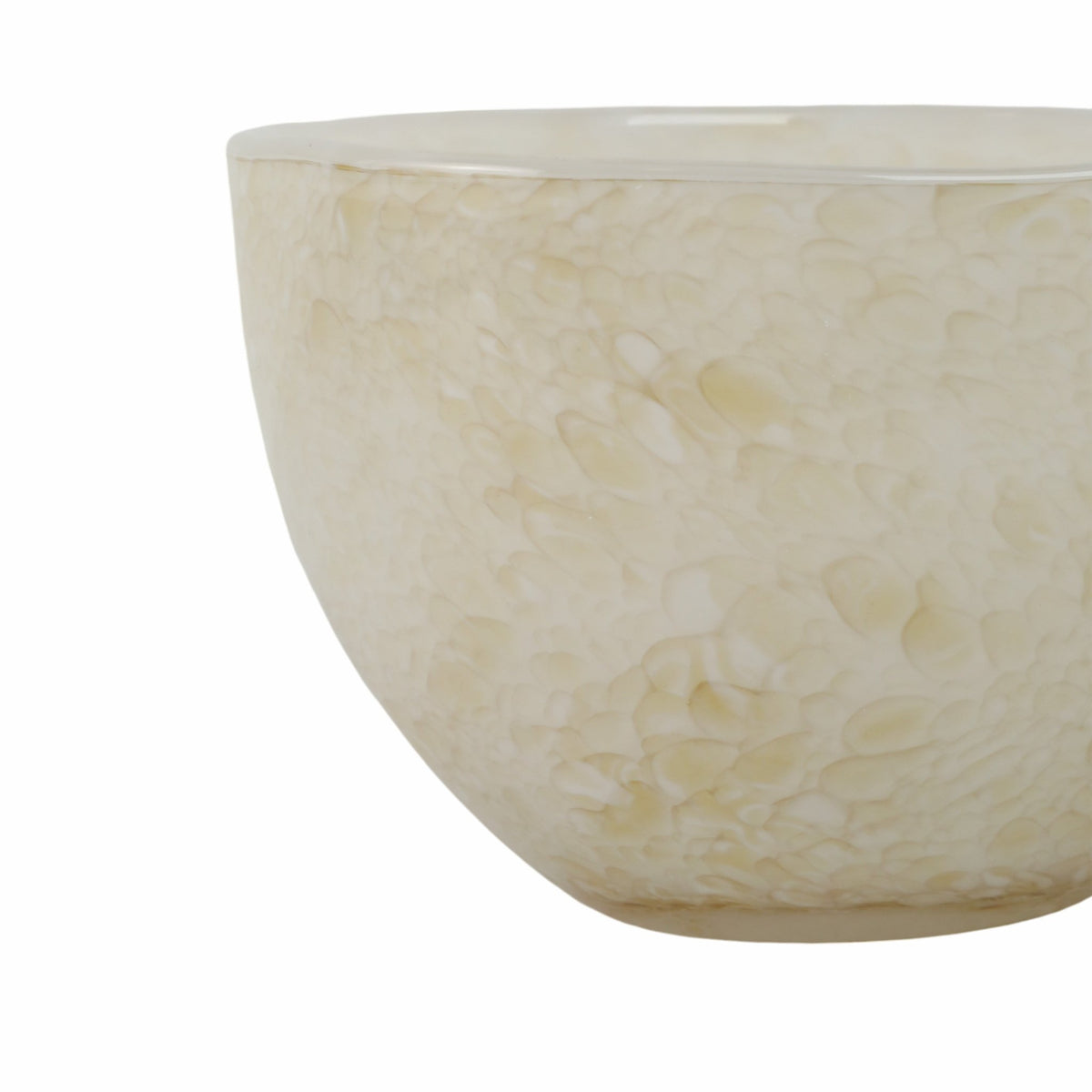 9" Durban Cream Glass Bowl Table Decors| Sagebrook Home