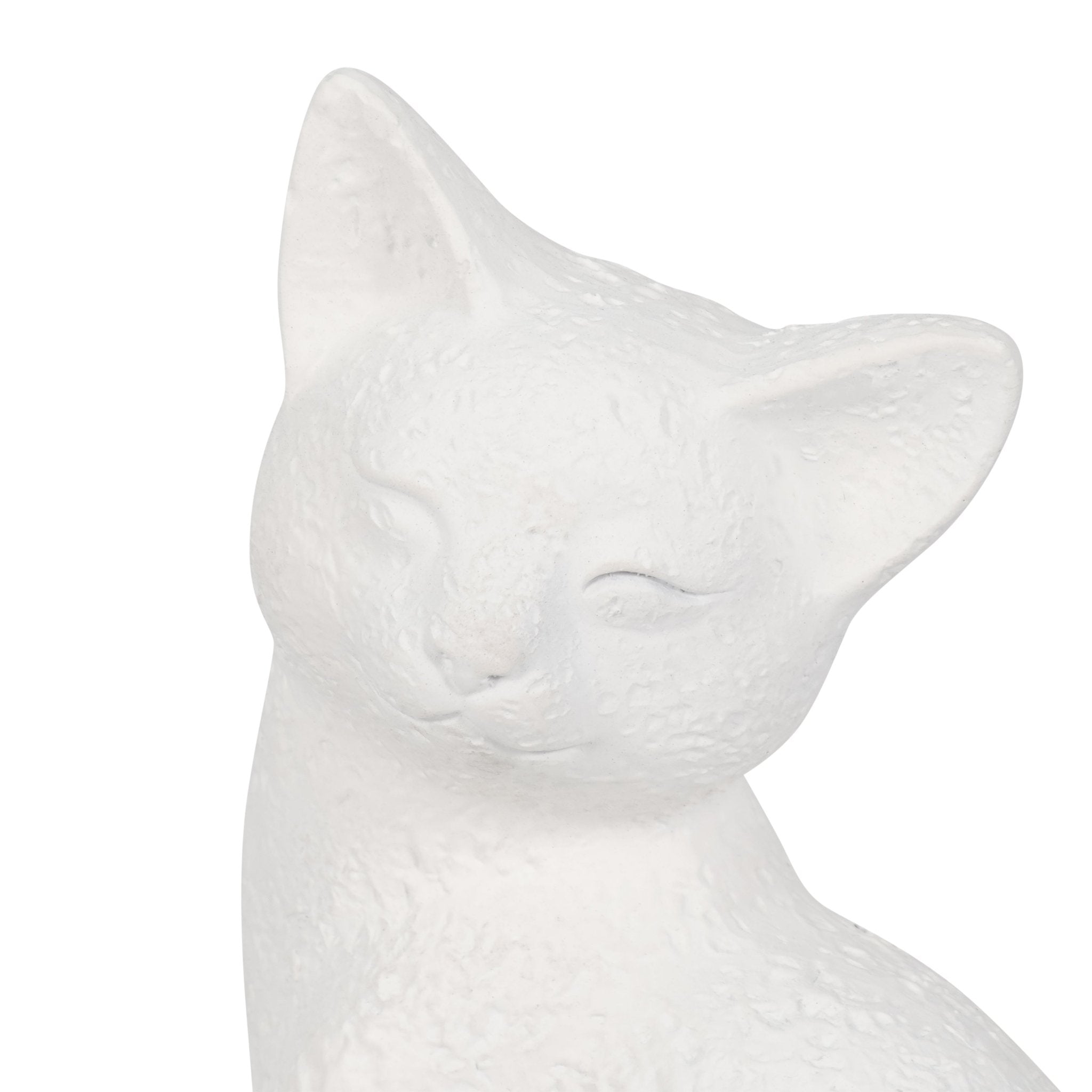9" Kitty With Hanging Tail, White Table Decors| Sagebrook Home