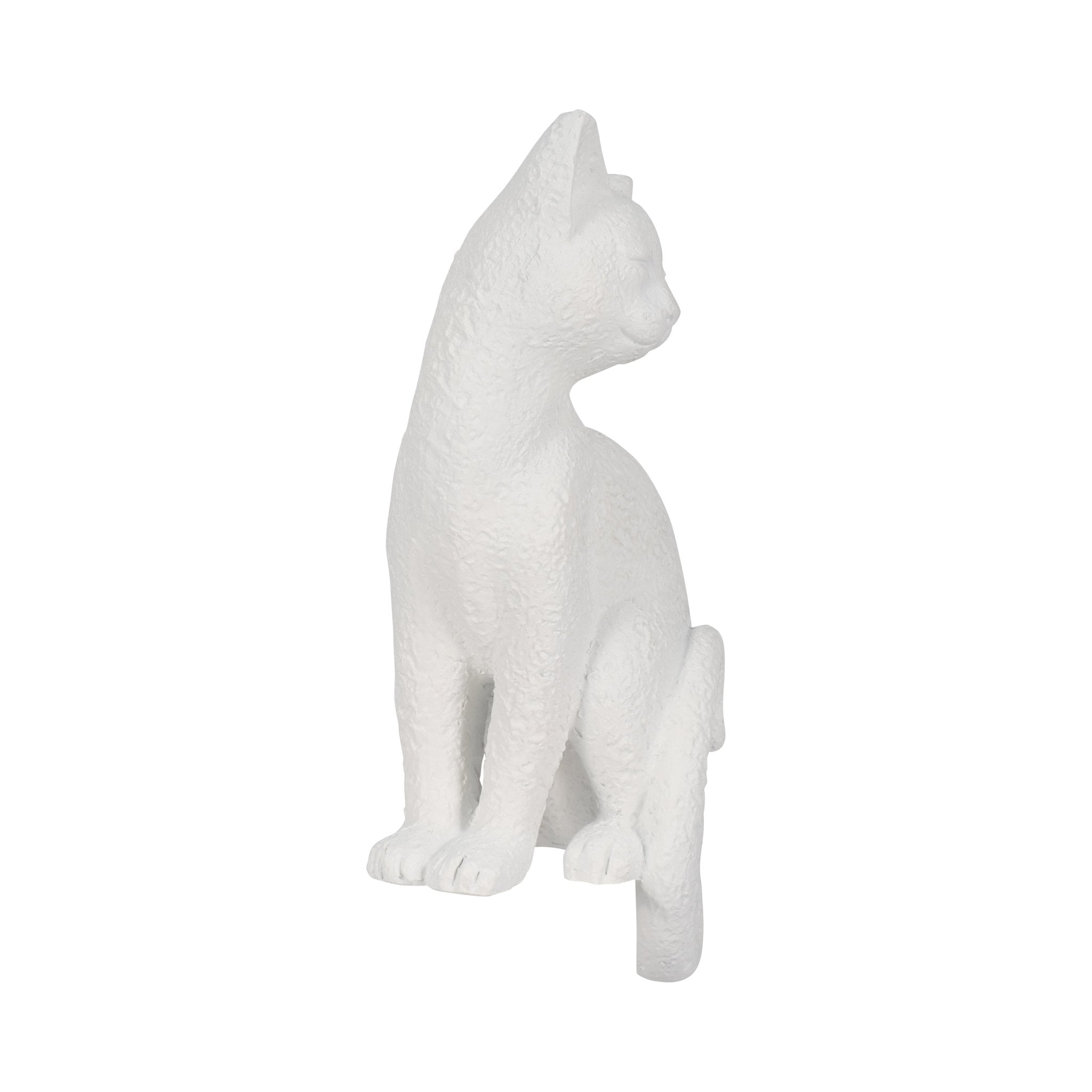 9" Kitty With Hanging Tail, White Table Decors| Sagebrook Home