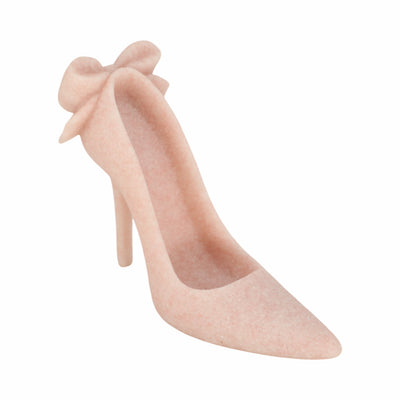 9" Laxmi Pink Quartz Resin High Heel Statuary - Al Rugaib Furniture