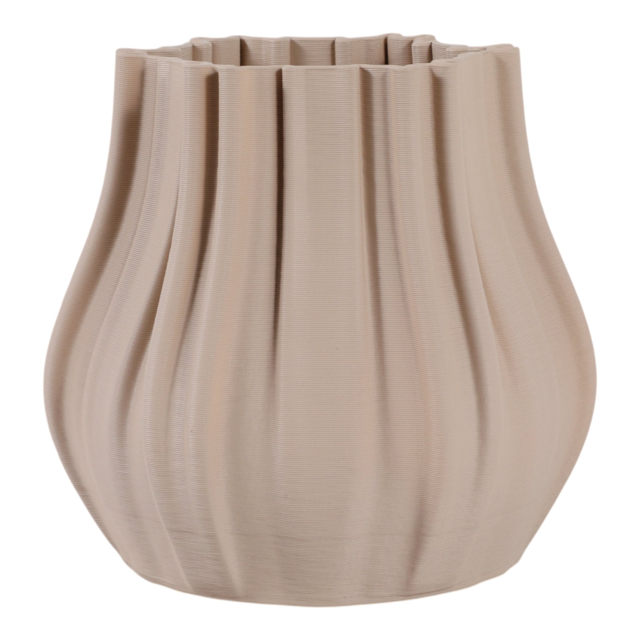9" Maisley Small 3d Printed Vase, Cream Vases and Jars| Sagebrook Home