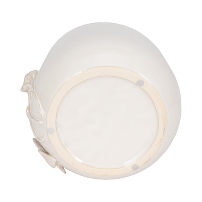 9" Mushroom Applique Planter, Ivory - Al Rugaib Furniture