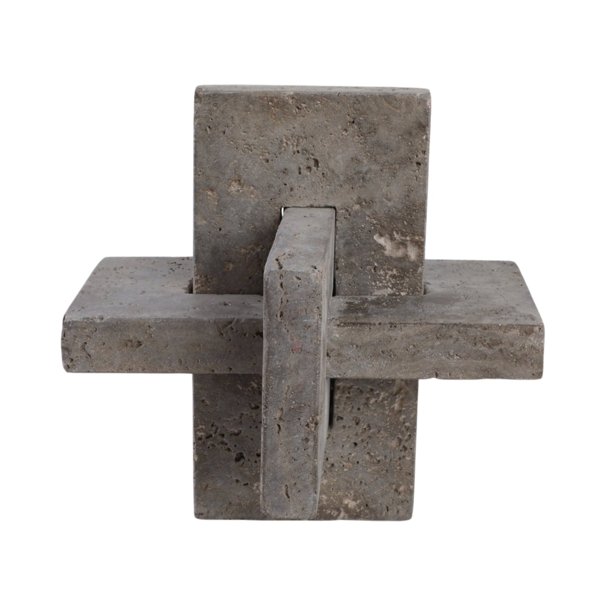 9" Pierce Large Travertine Knot Table Decors| Sagebrook Home