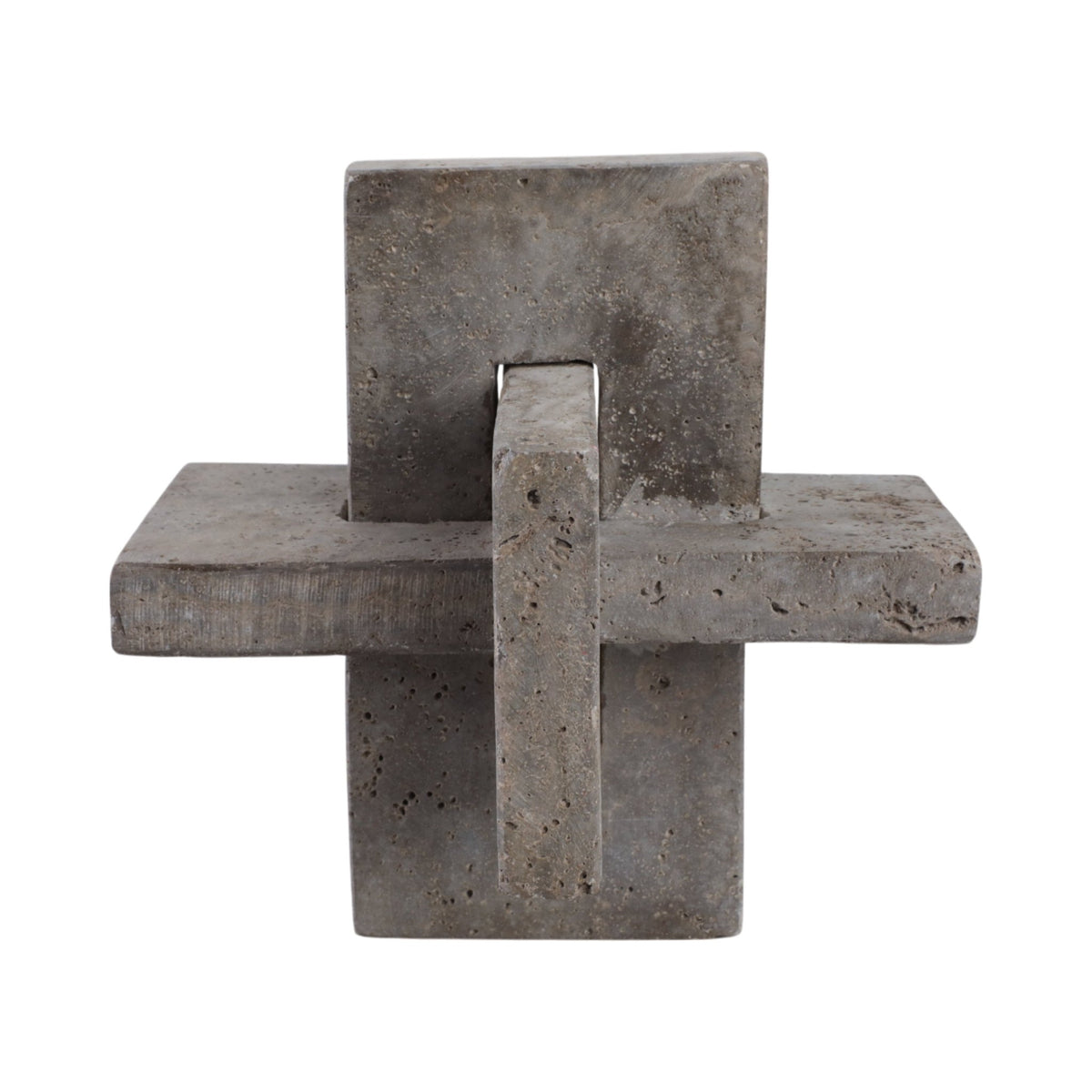 9" Pierce Large Travertine Knot Table Decors| Sagebrook Home