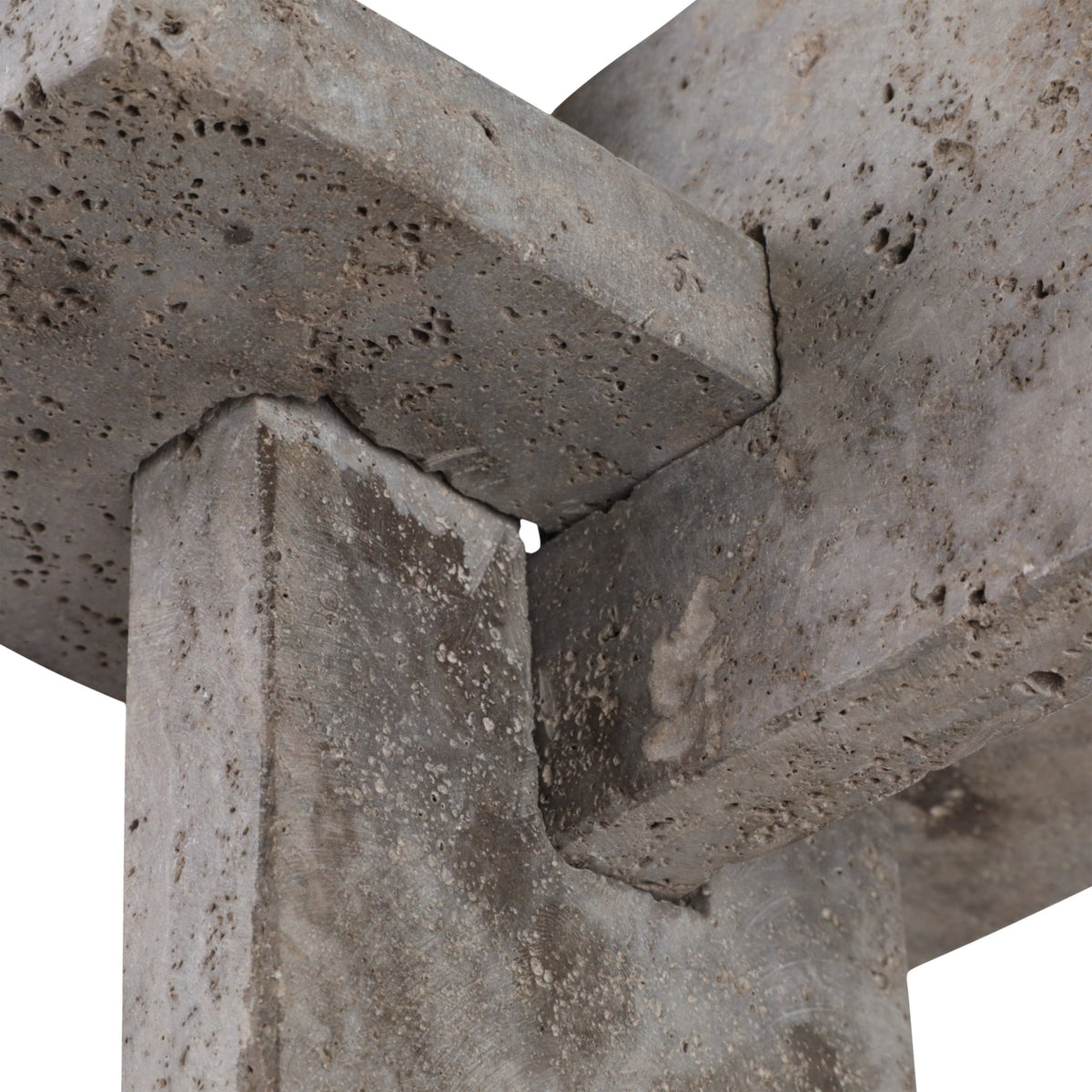 9" Pierce Large Travertine Knot Table Decors| Sagebrook Home