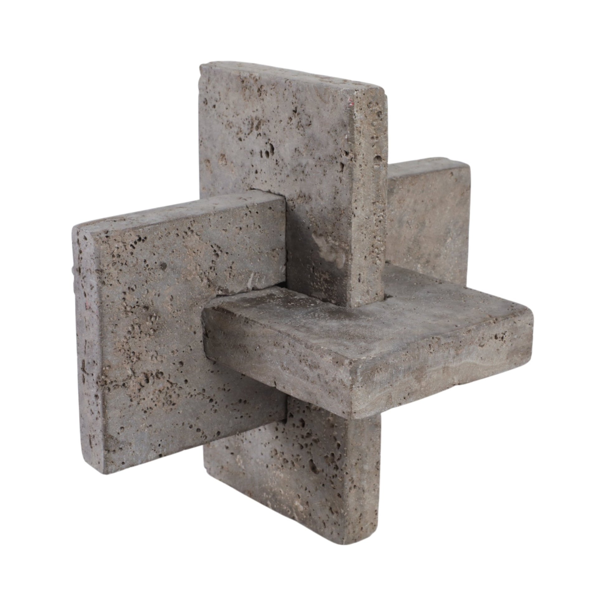 9" Pierce Large Travertine Knot Table Decors| Sagebrook Home
