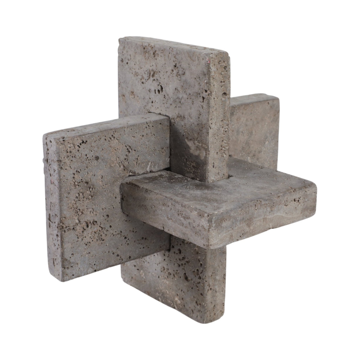 9" Pierce Large Travertine Knot Table Decors| Sagebrook Home