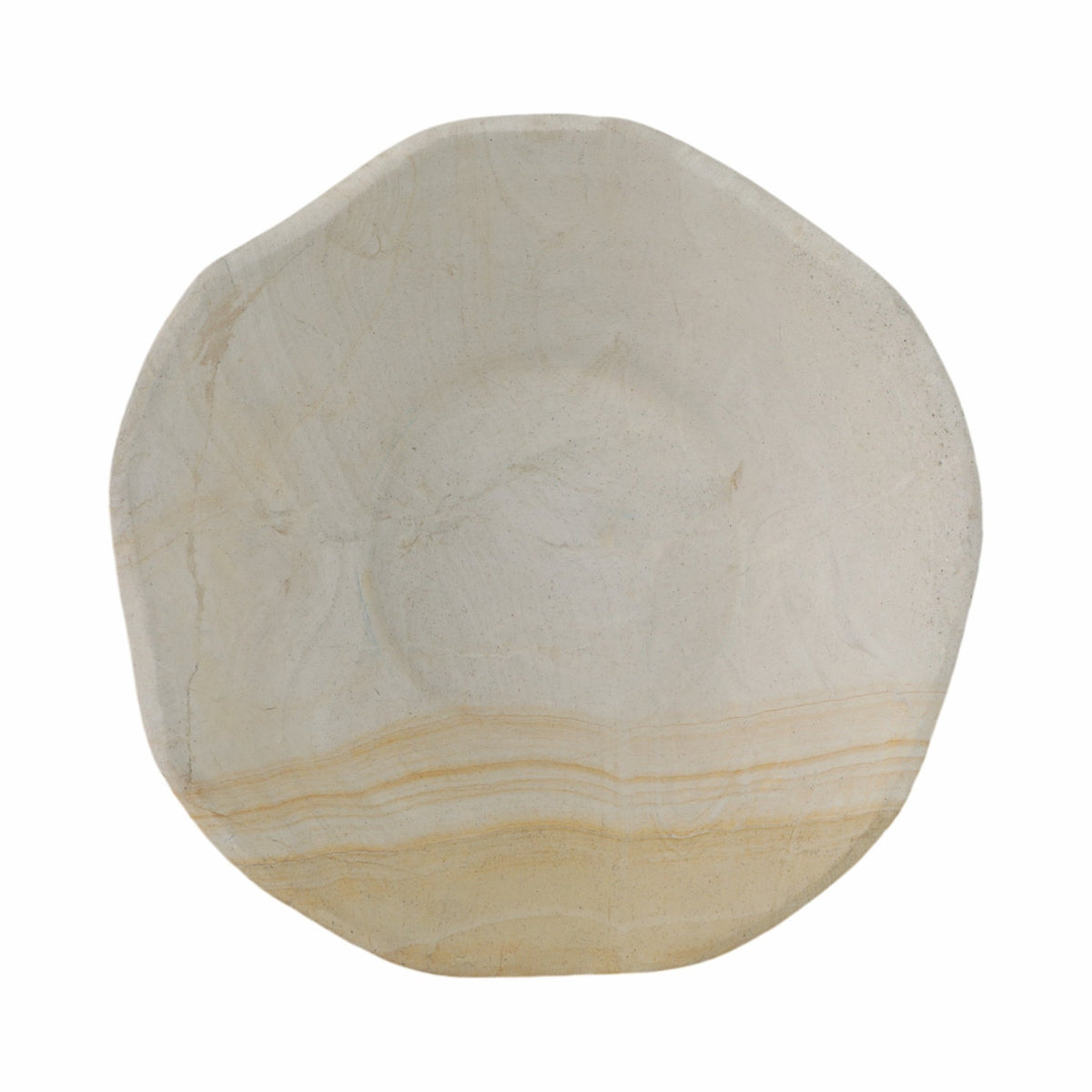 9" Sandstone Pedestal Bowl, Tan Table Decors| Sagebrook Home