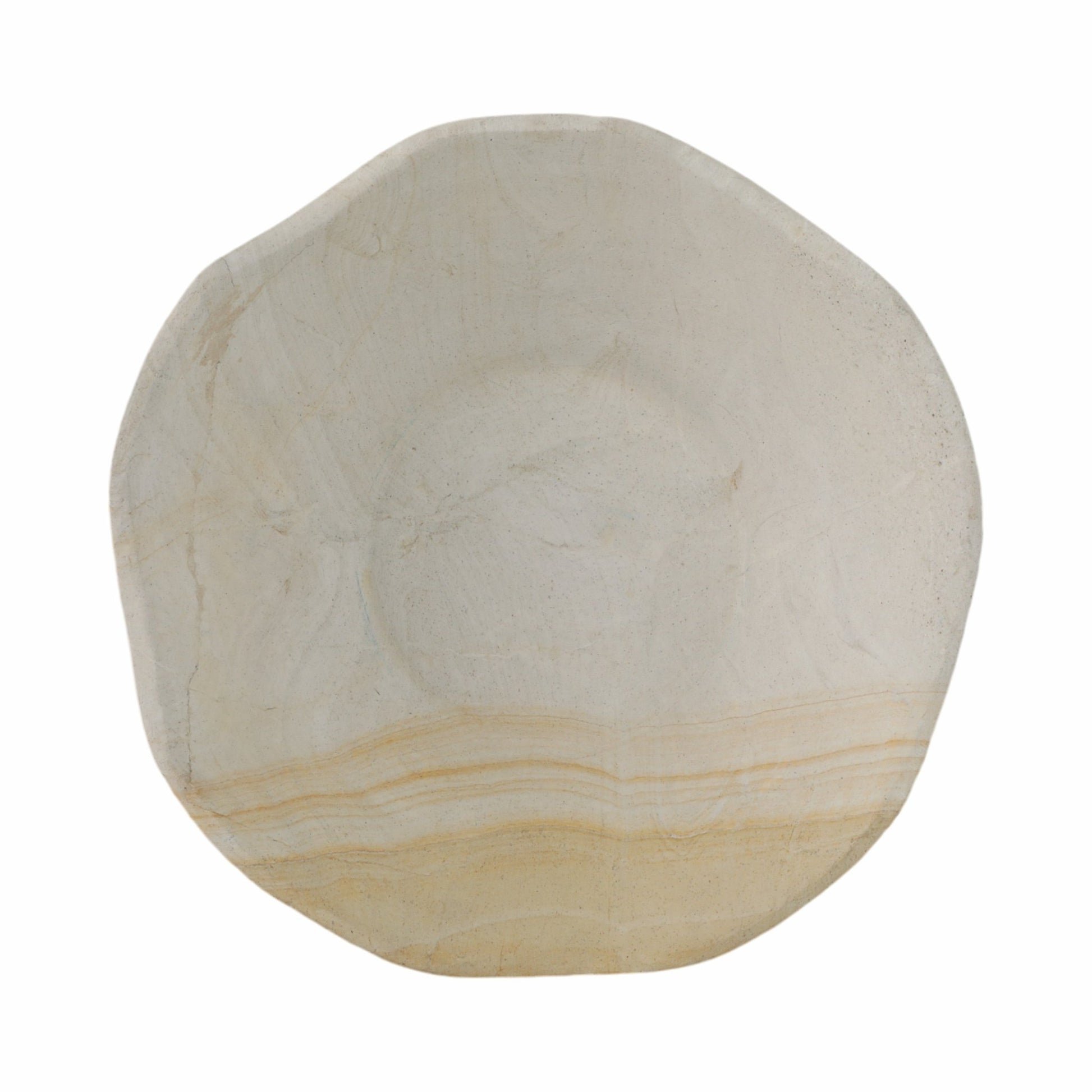 9" Sandstone Pedestal Bowl, Tan Table Decors| Sagebrook Home