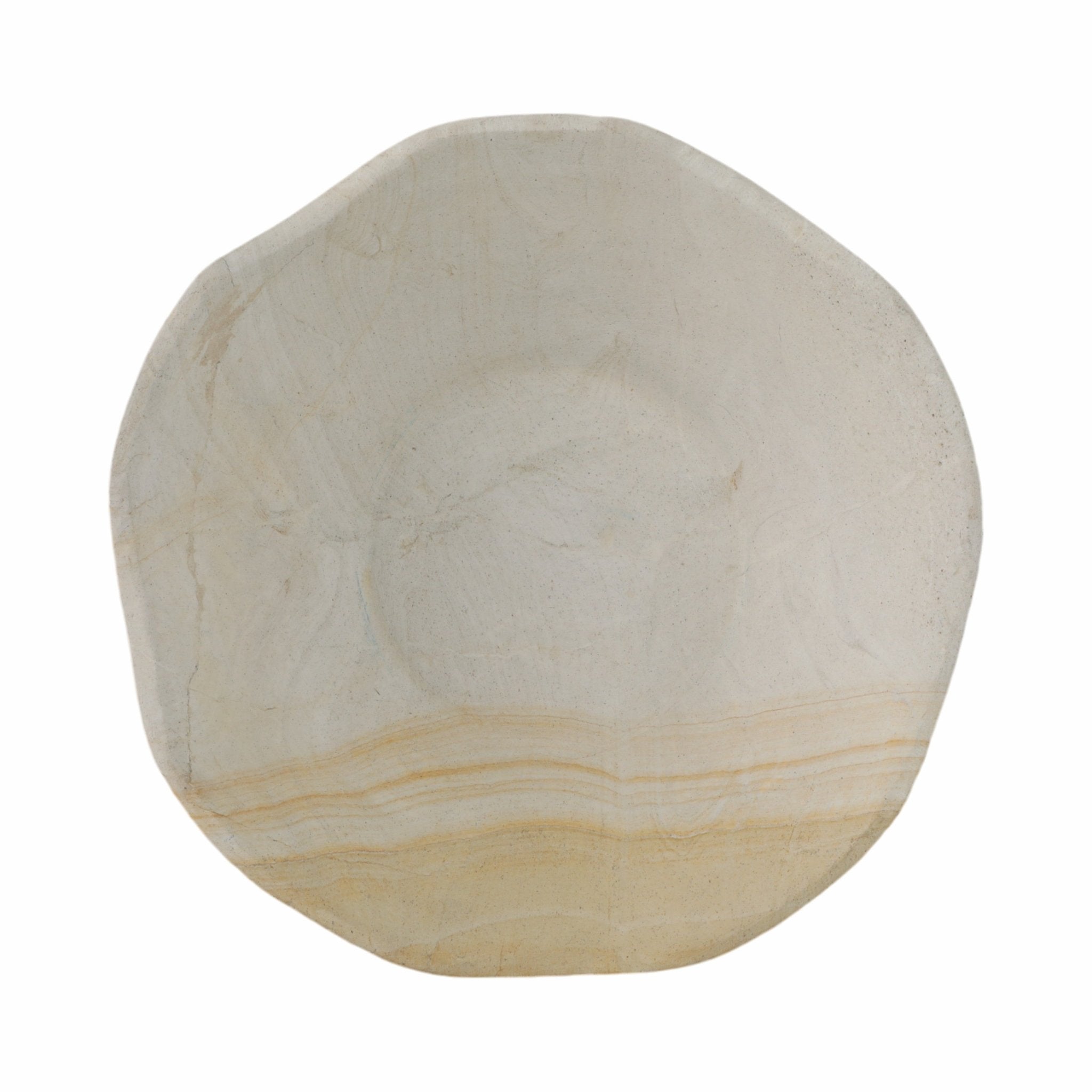 9" Sandstone Pedestal Bowl, Tan Table Decors| Sagebrook Home