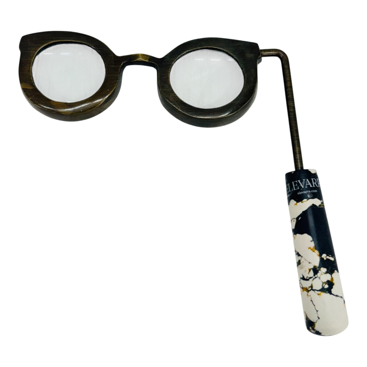 9" Shimon Magnifying Glasses W/engineered Stone Table Decors| Sagebrook Home