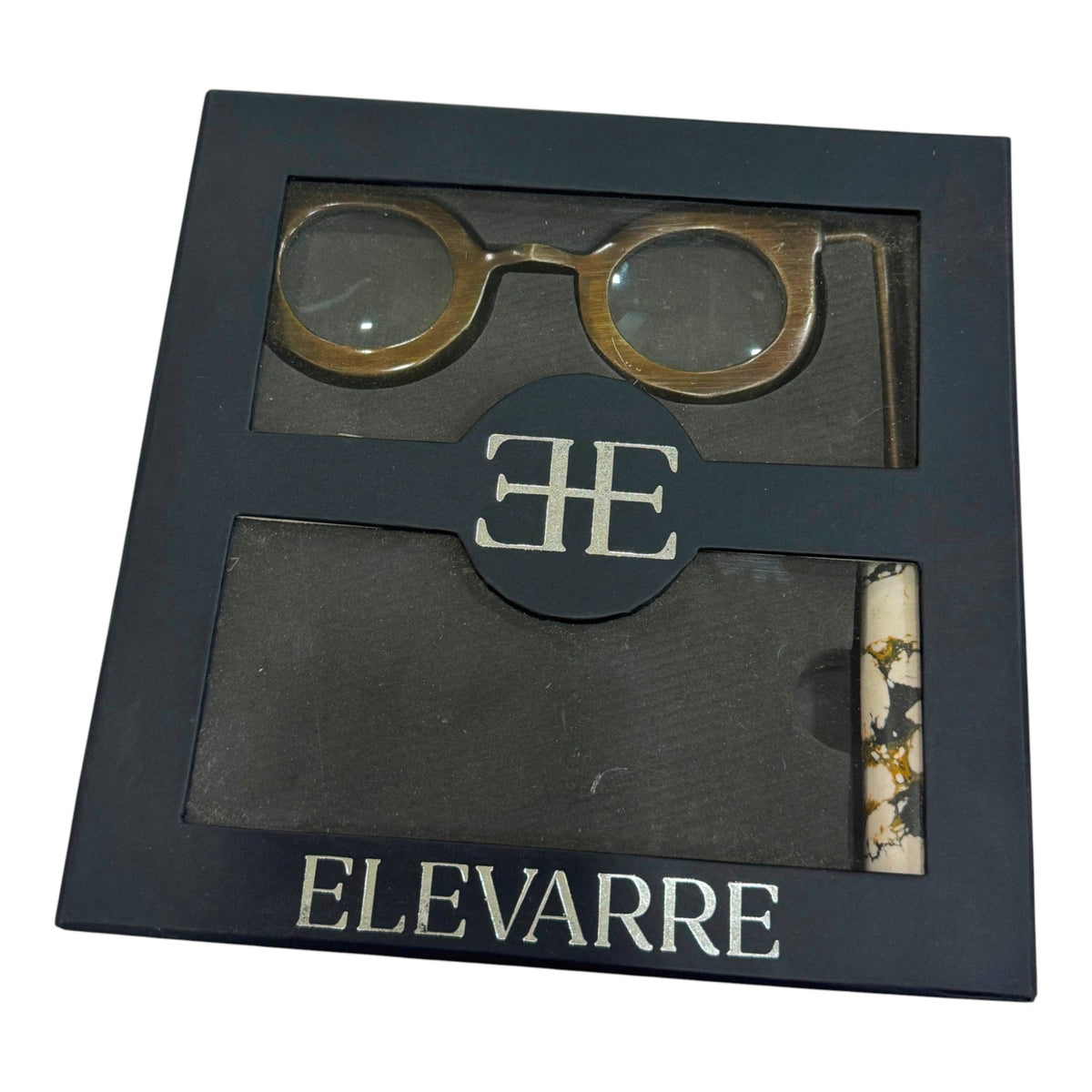 9" Shimon Magnifying Glasses W/engineered Stone Table Decors| Sagebrook Home