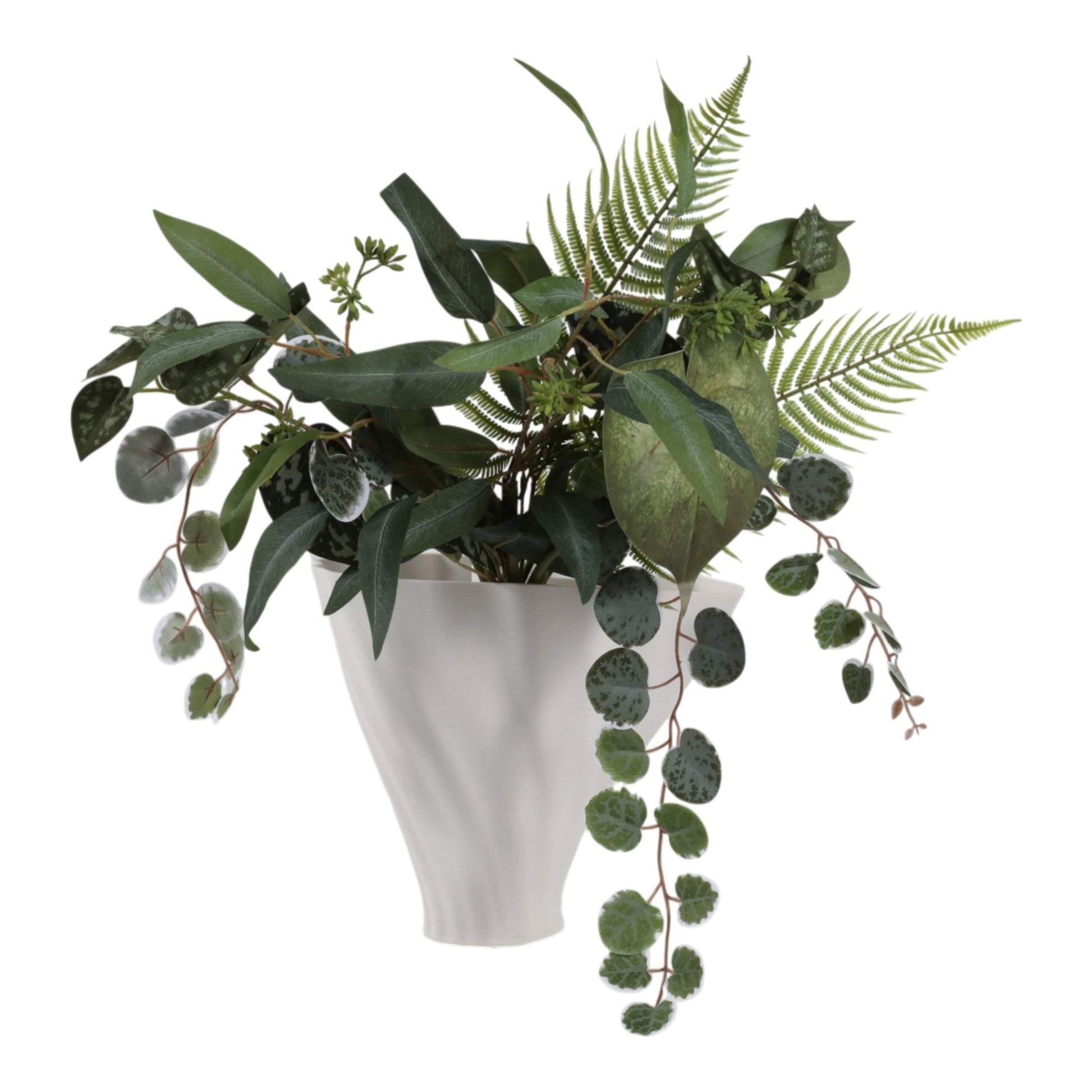 9" Spire Short And Wide 3d Printed Vase, White Vases and Jars| Sagebrook Home