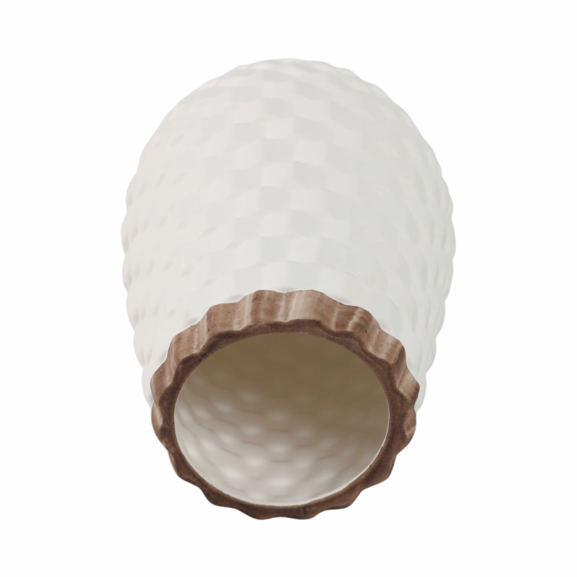 9" Textured Vase, White Vases and Jars| Sagebrook Home