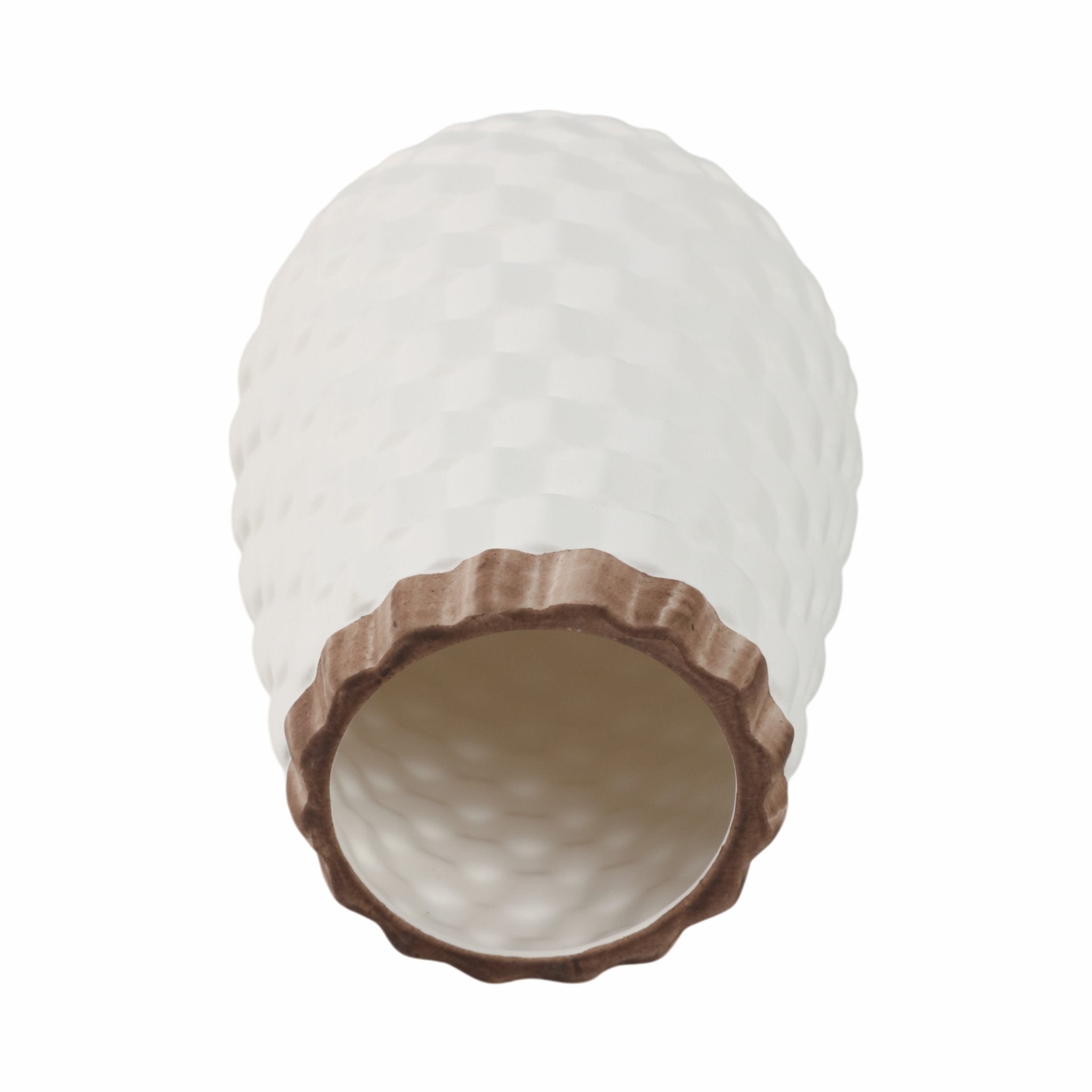 9" Textured Vase, White Vases and Jars| Sagebrook Home