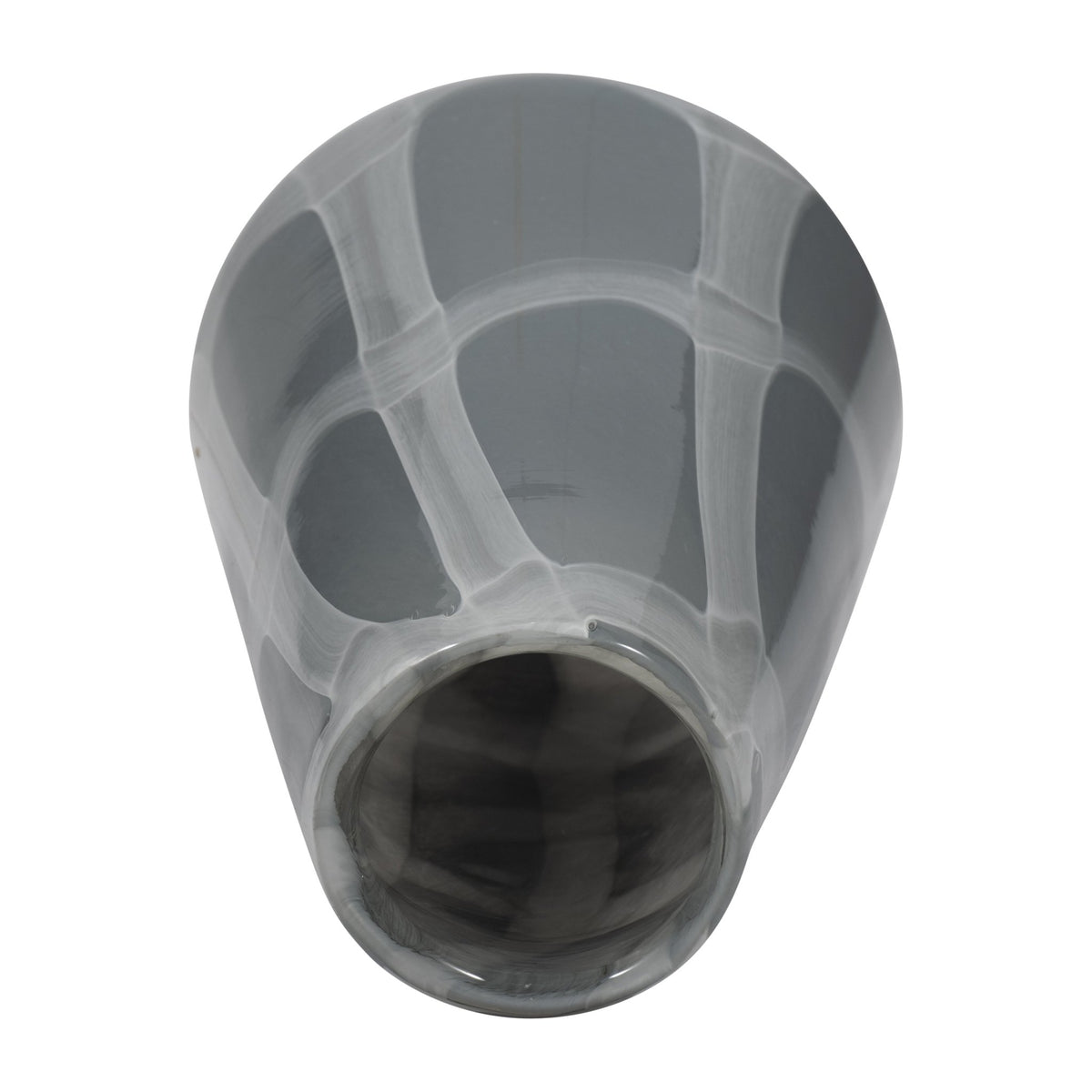 9" VICTORIA MEDIUM GRAY GLASS VASE Vases and Jars| Sagebrook Home