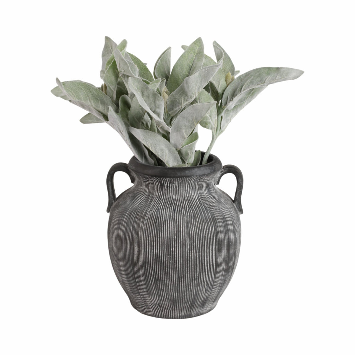9" Weathered Jug With Handles, Black Vases and Jars| Sagebrook Home