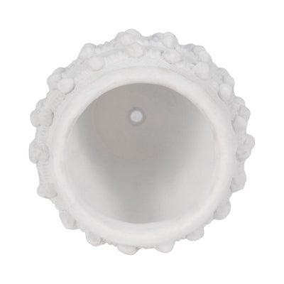 9" Woven Knot Planter, White - Al Rugaib Furniture