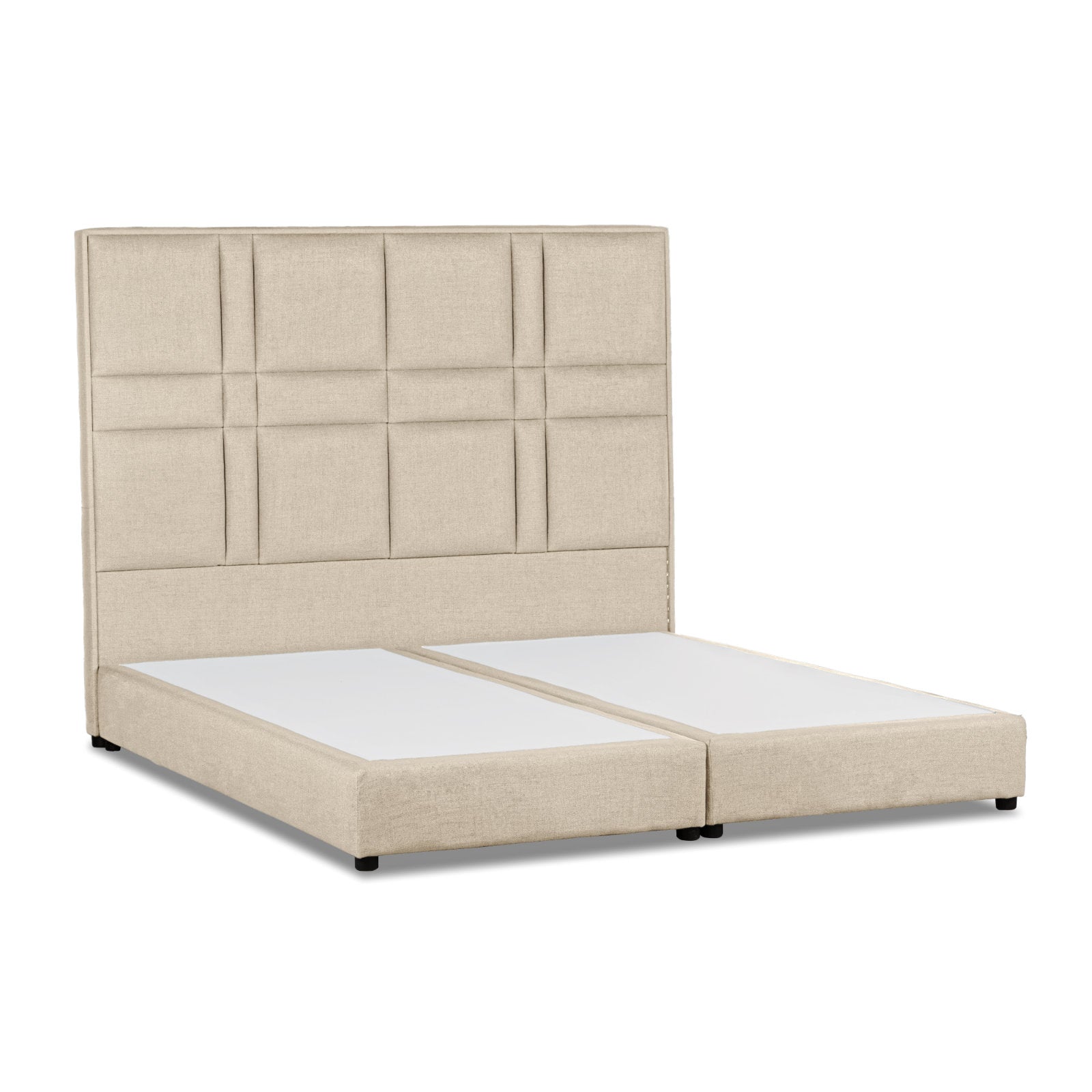 In House | Napoli Bed Frame Velvet Light Beige 200x100