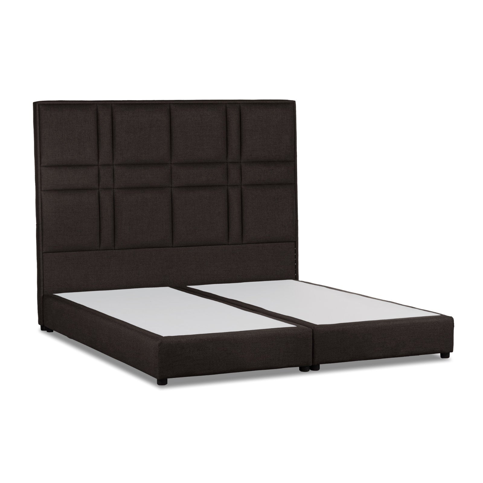 In House | Martos Bed Frame Velvet Dark Brown