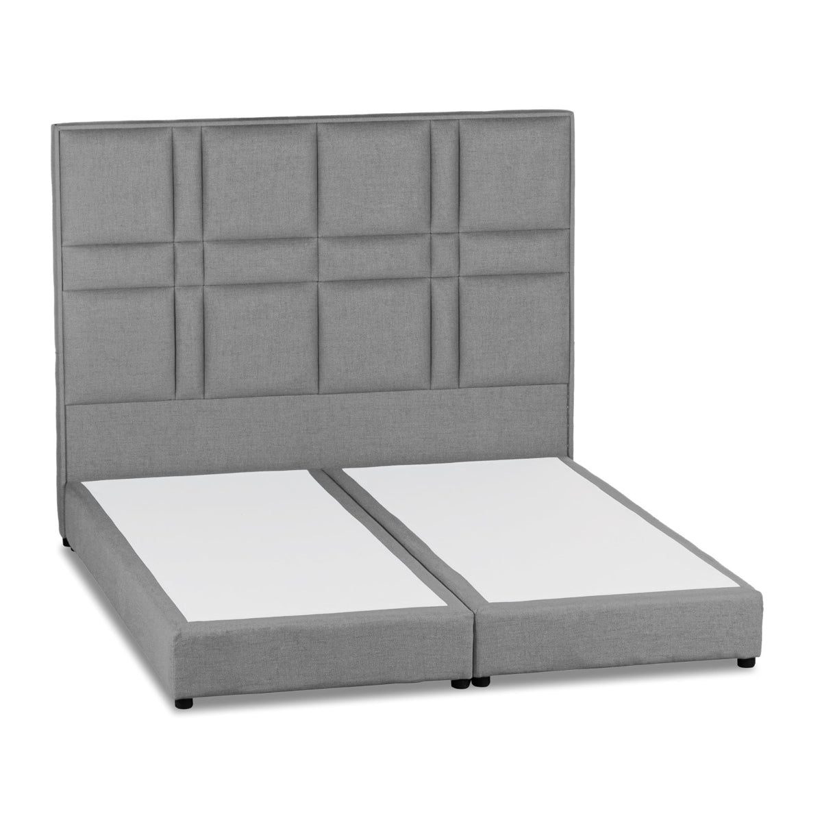 In House | Napoli Bed Frame Velvet Light Grey 200x120