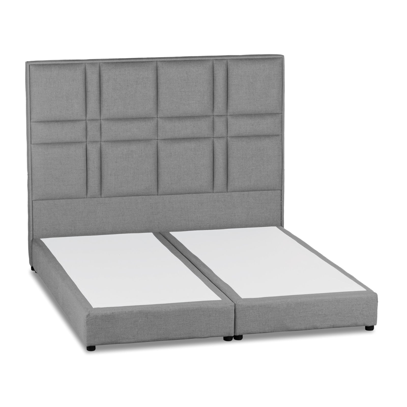 In House | Napoli Bed Frame Velvet Light Grey 200x100
