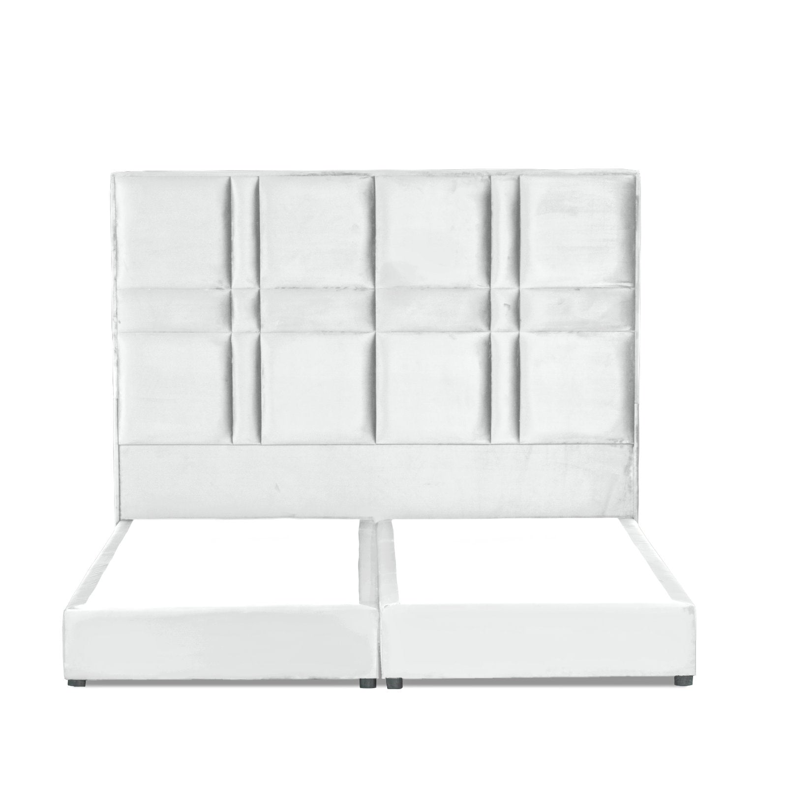 In House | Janawa Bed Frame Velvet White 200x150