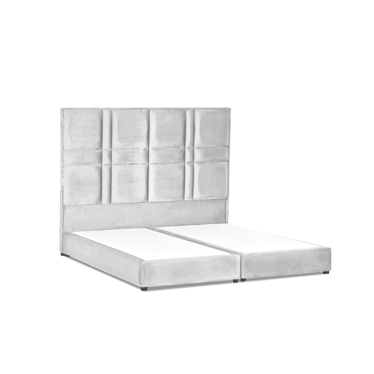 In House | Napoli Bed Frame Velvet White 200x140
