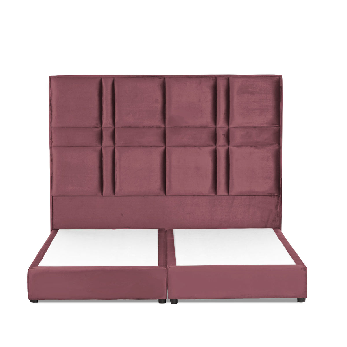 In House | Napoli Bed Frame Velvet Dark Pink 200x140