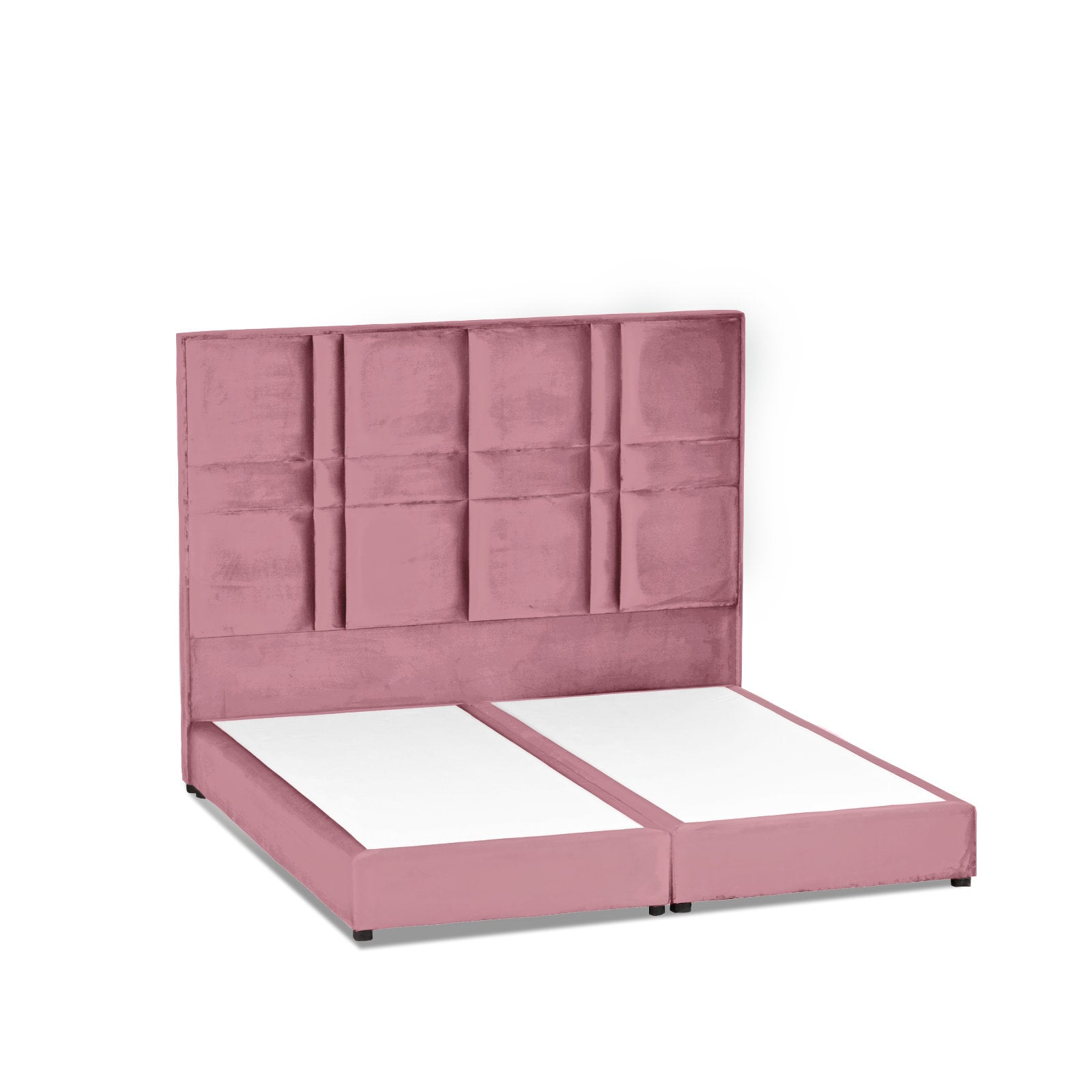 In House | Janawa Bed Frame Velvet Light Pink 200x150