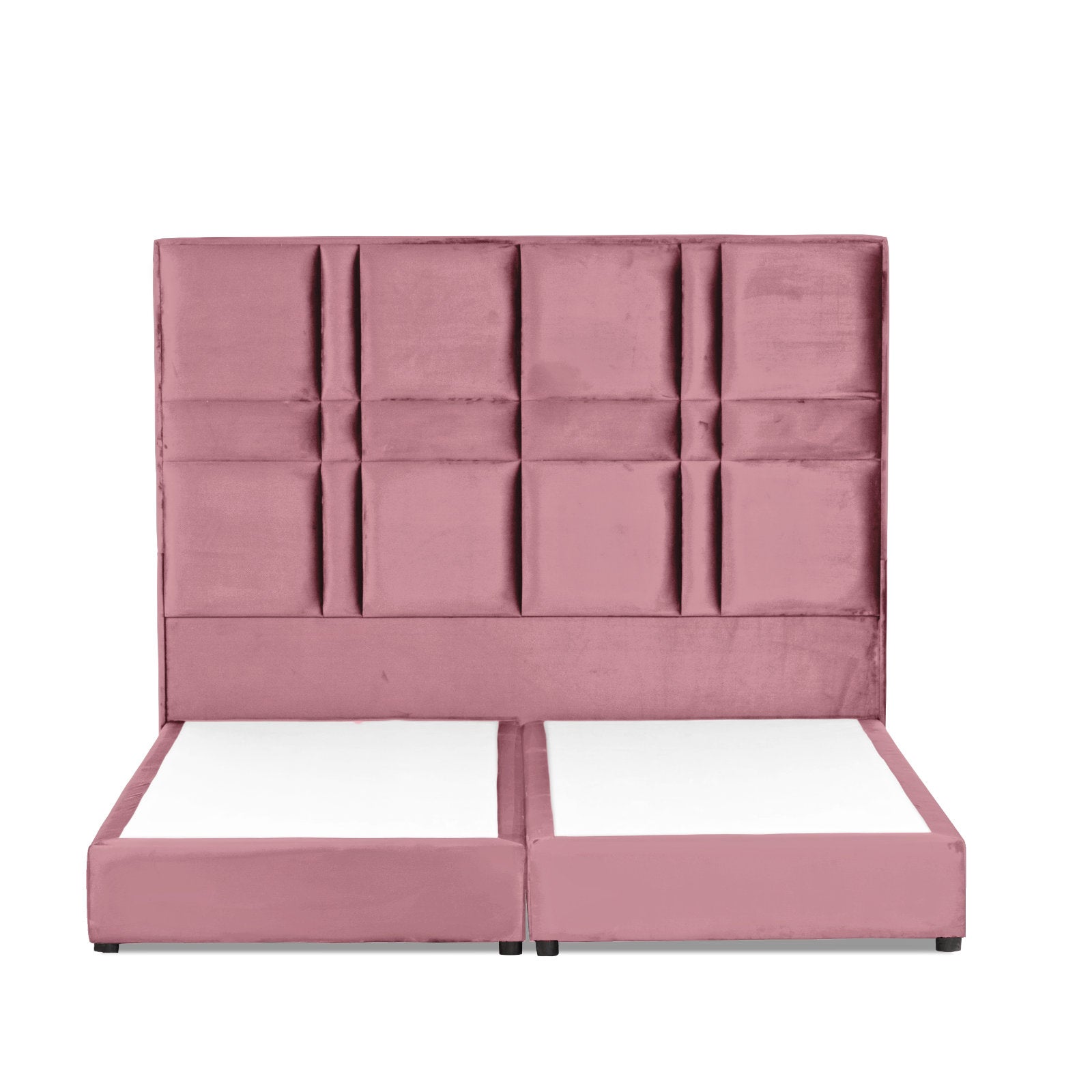 In House | Janawa Bed Frame Velvet Light Pink 200x150