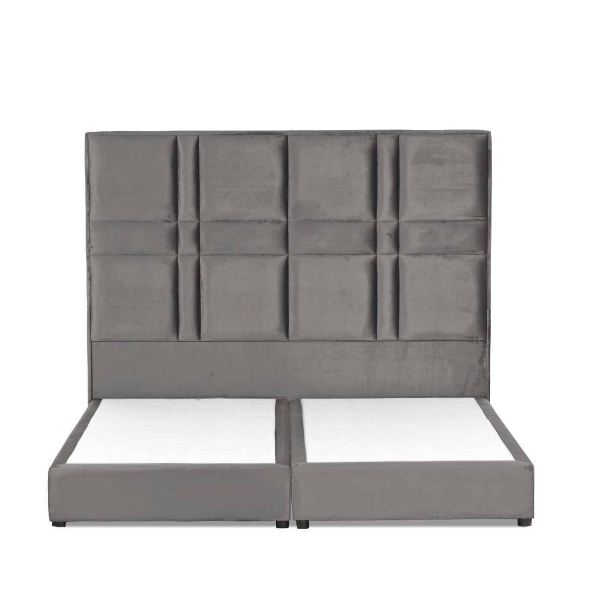 In House | Napoli Bed Frame Velvet Grey 200x140