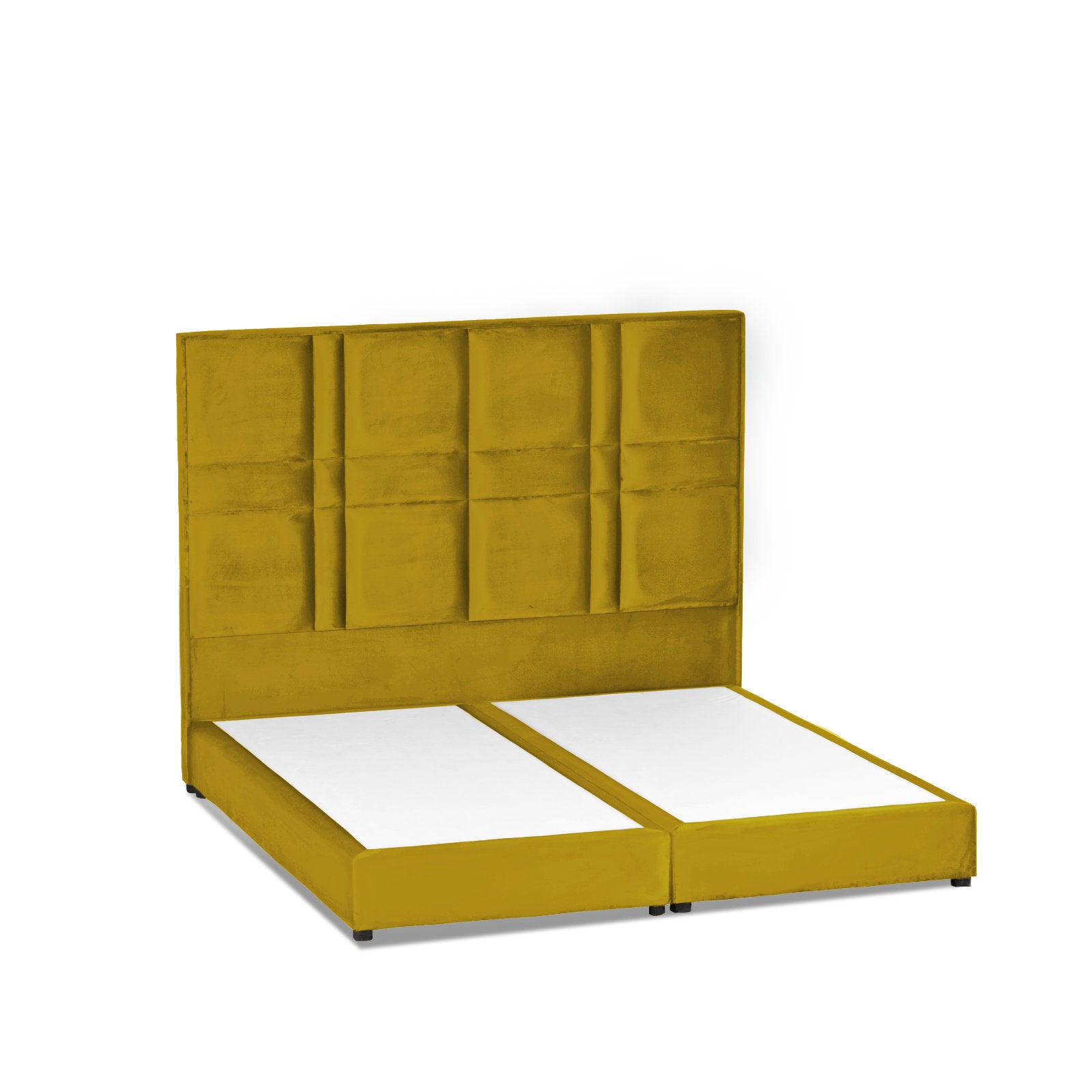 In House | Janawa Bed Frame Velvet Gold 200x150