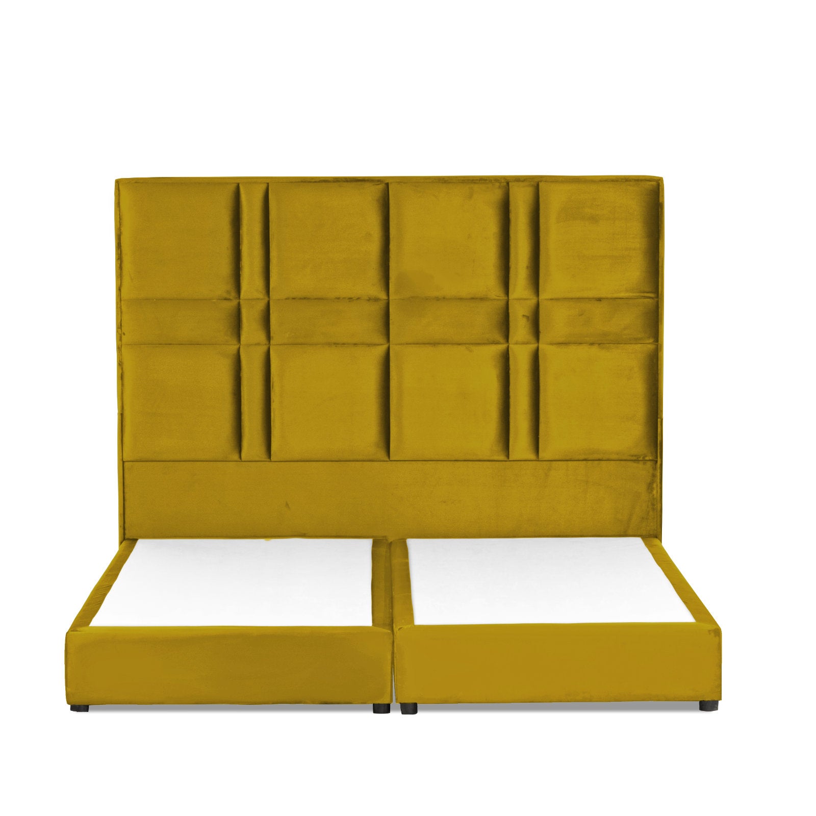In House | Janawa Bed Frame Velvet Gold 200x150