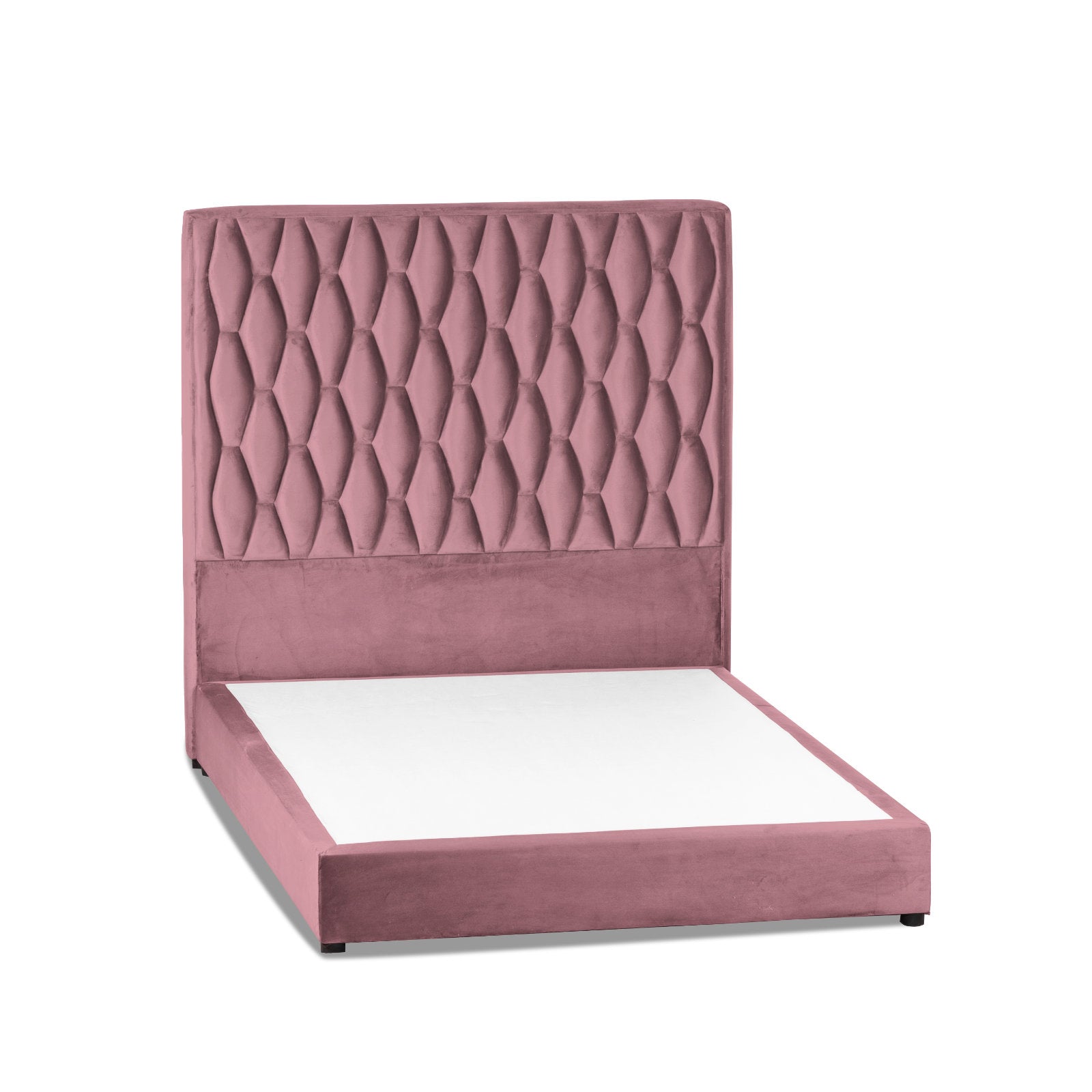 In House | Taj Mahal Bed Frame Velvet Light Pink 200x200
