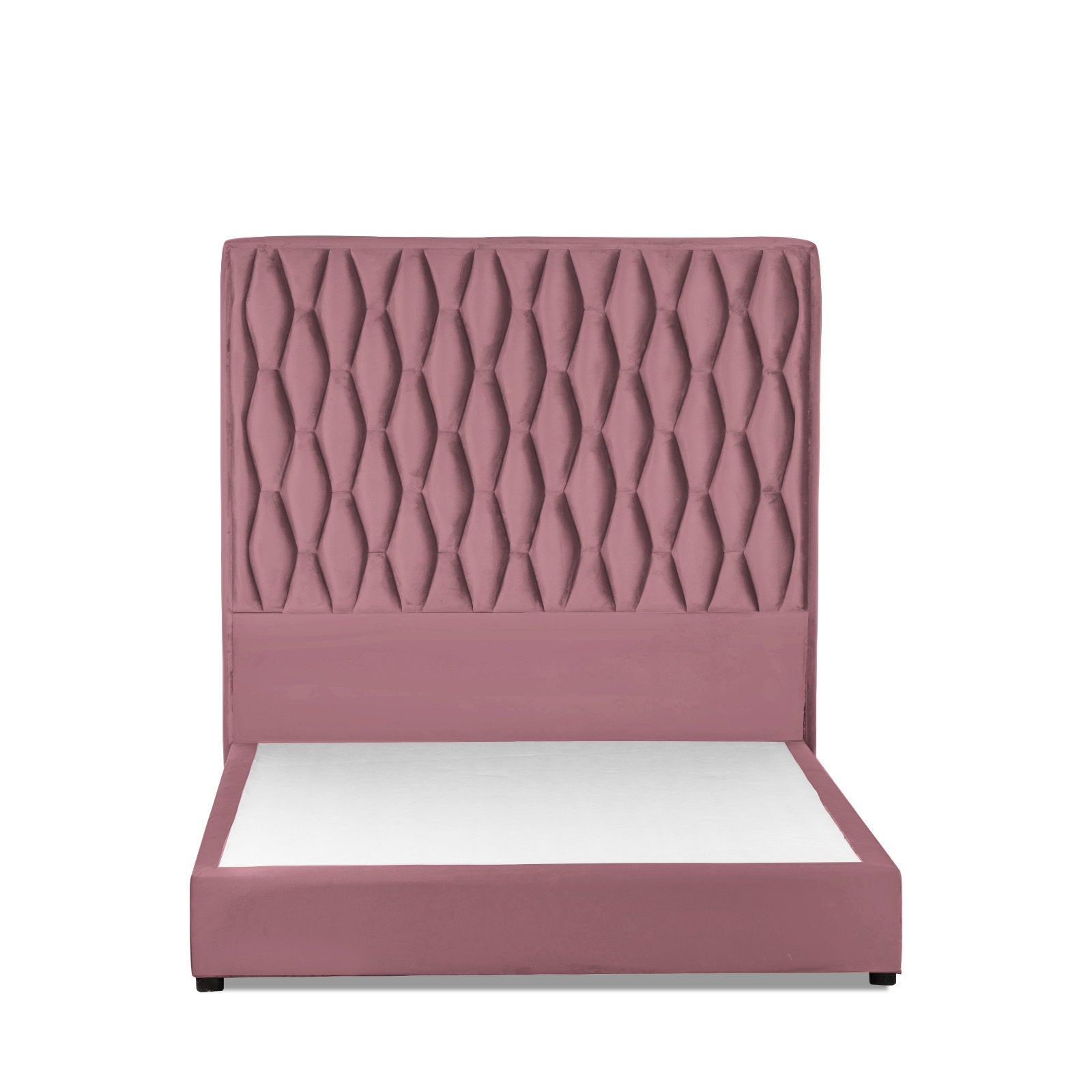 In House | Taj Mahal Bed Frame Velvet Light Pink 200x200
