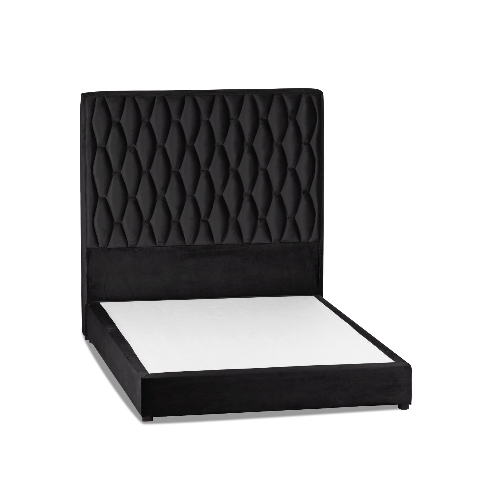 In House | Taj Mahal Bed Frame Velvet Black 200x200
