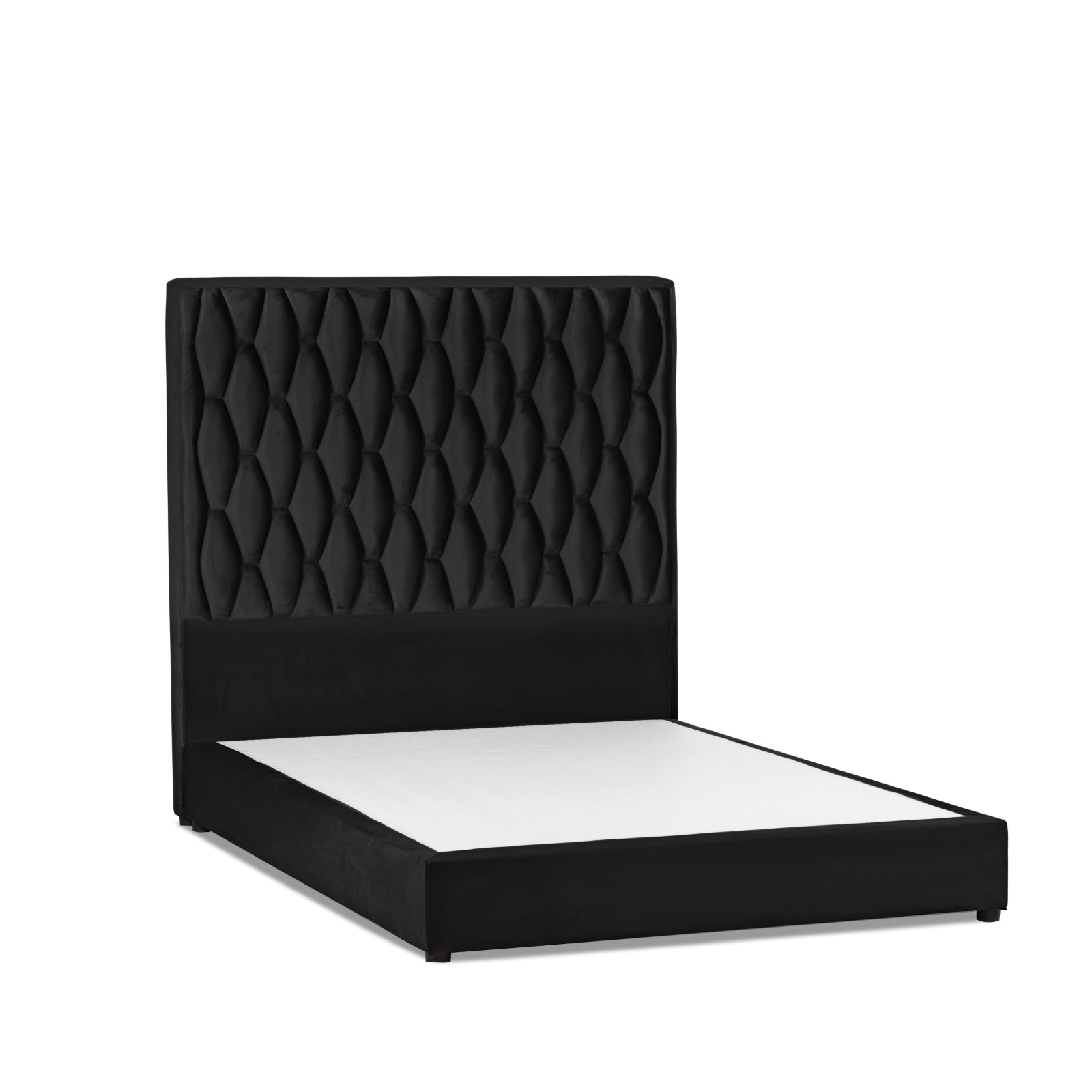 In House | Taj Mahal Bed Frame Velvet Black 200x200
