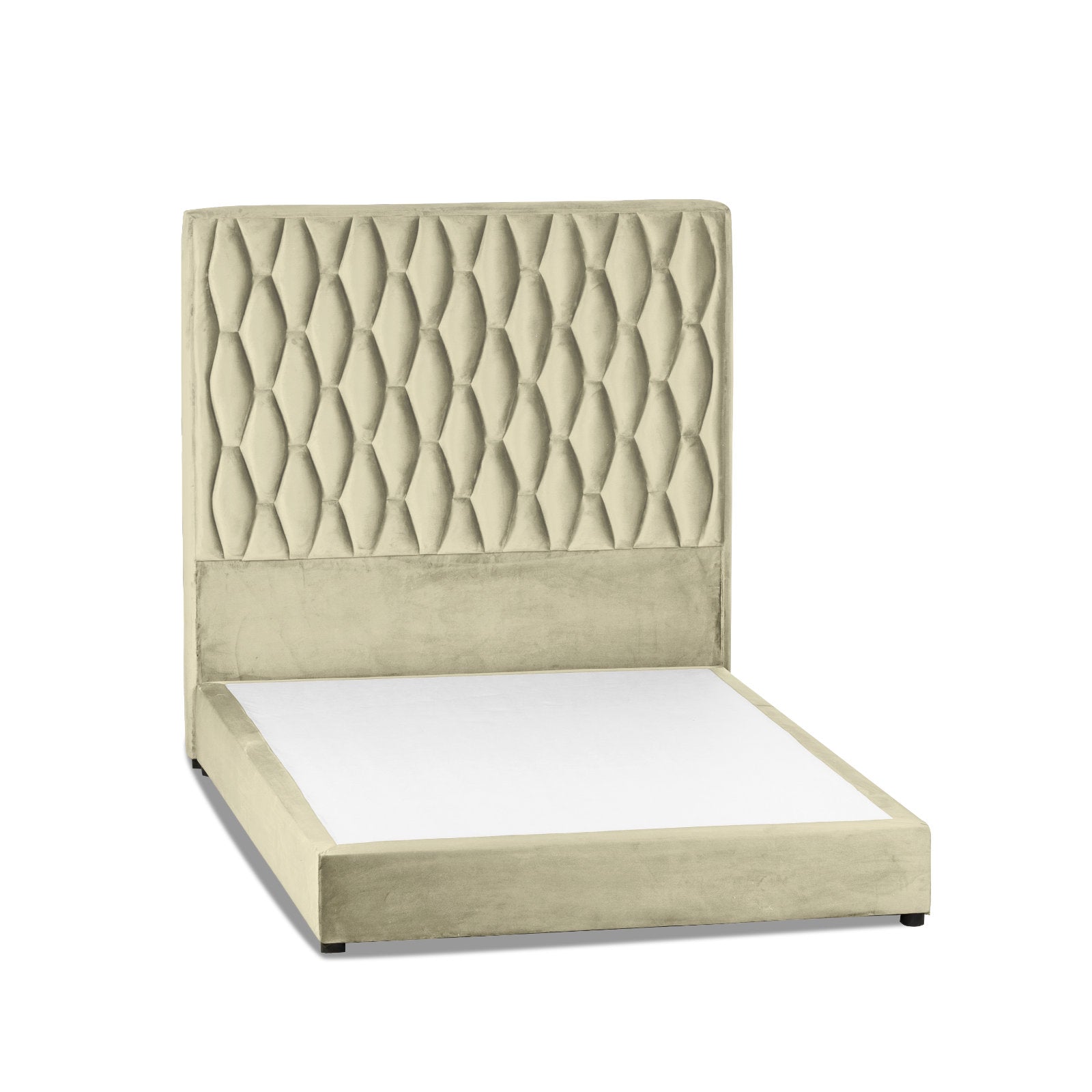In House | Alex Bed Frame Velvet Beige 200x120