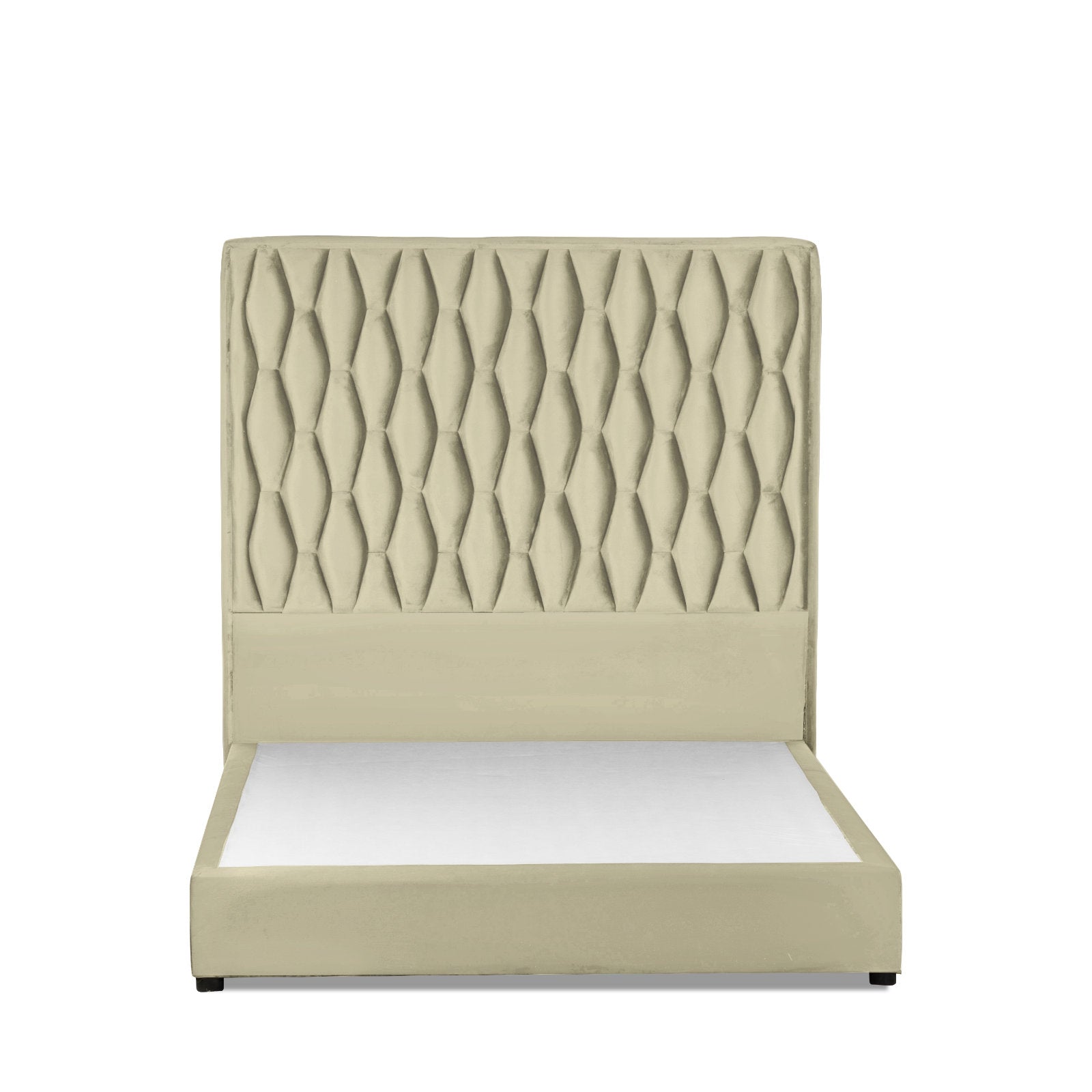 In House | Alex Bed Frame Velvet Beige 200x100