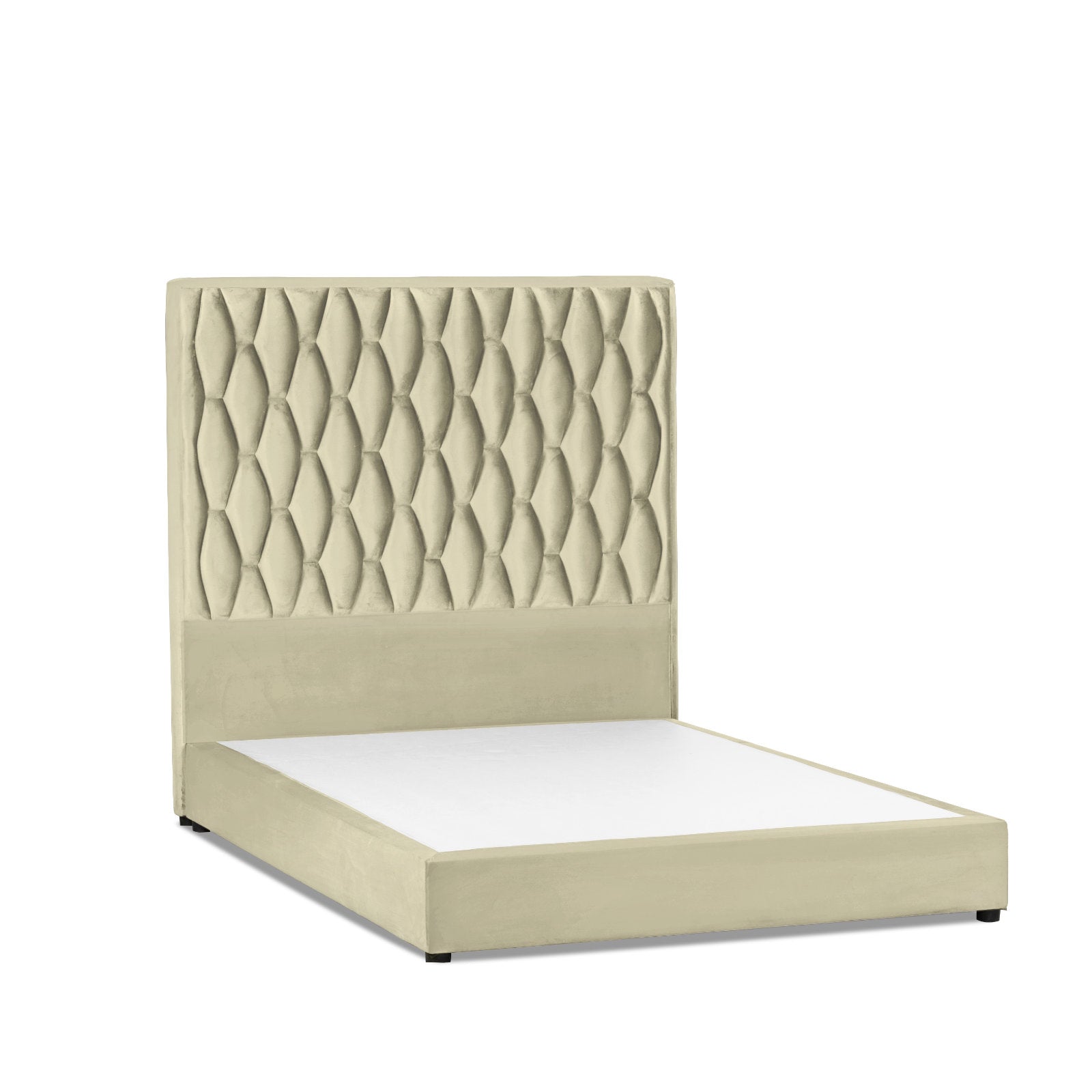 In House | Alex Bed Frame Velvet Beige 200x100