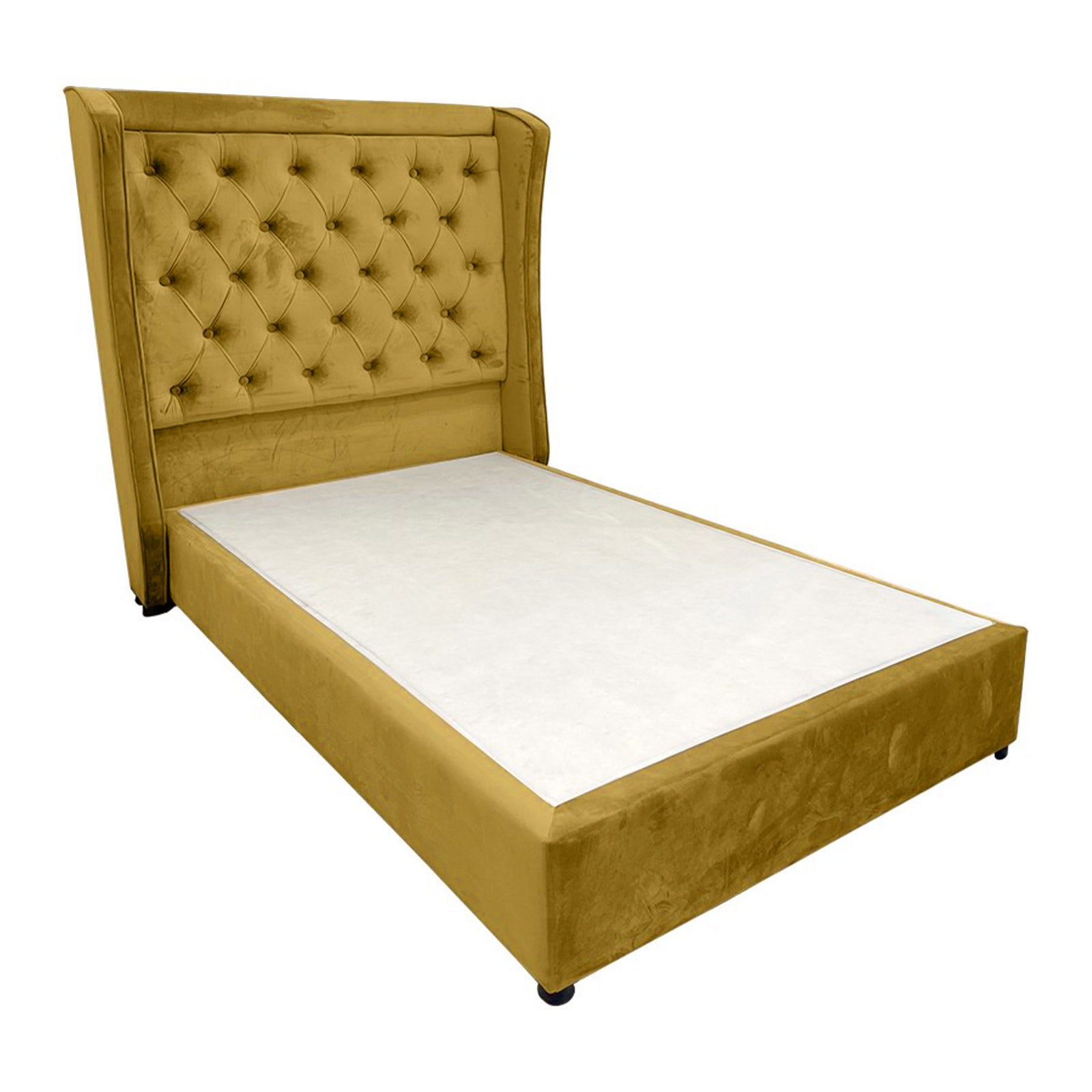 In House | Taj Mahal Bed Frame Velvet Gold 200x140