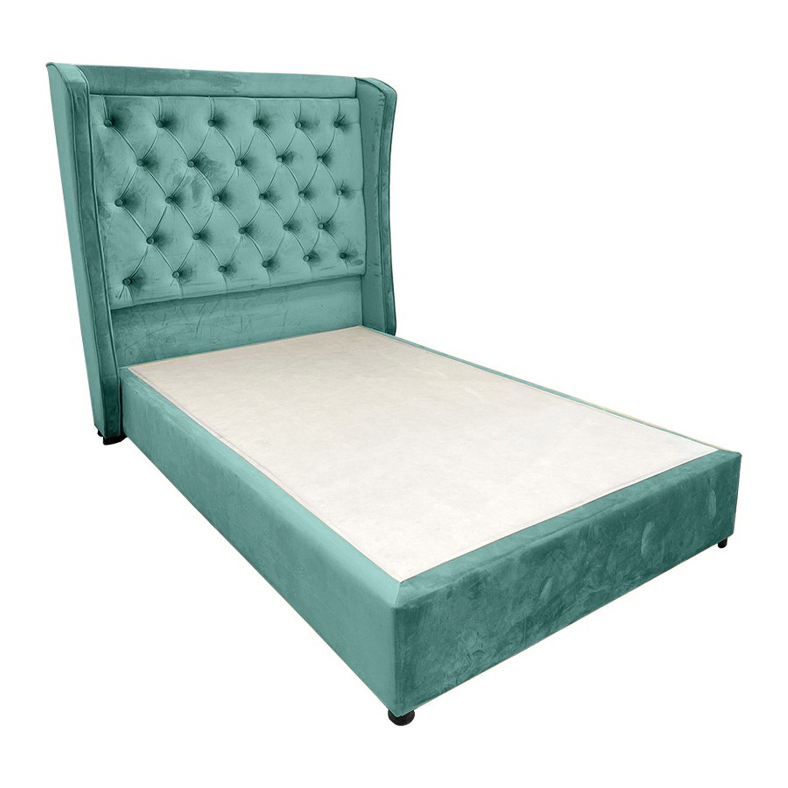 In House | Taj Mahal Bed Frame Velvet Turquoise 200x140