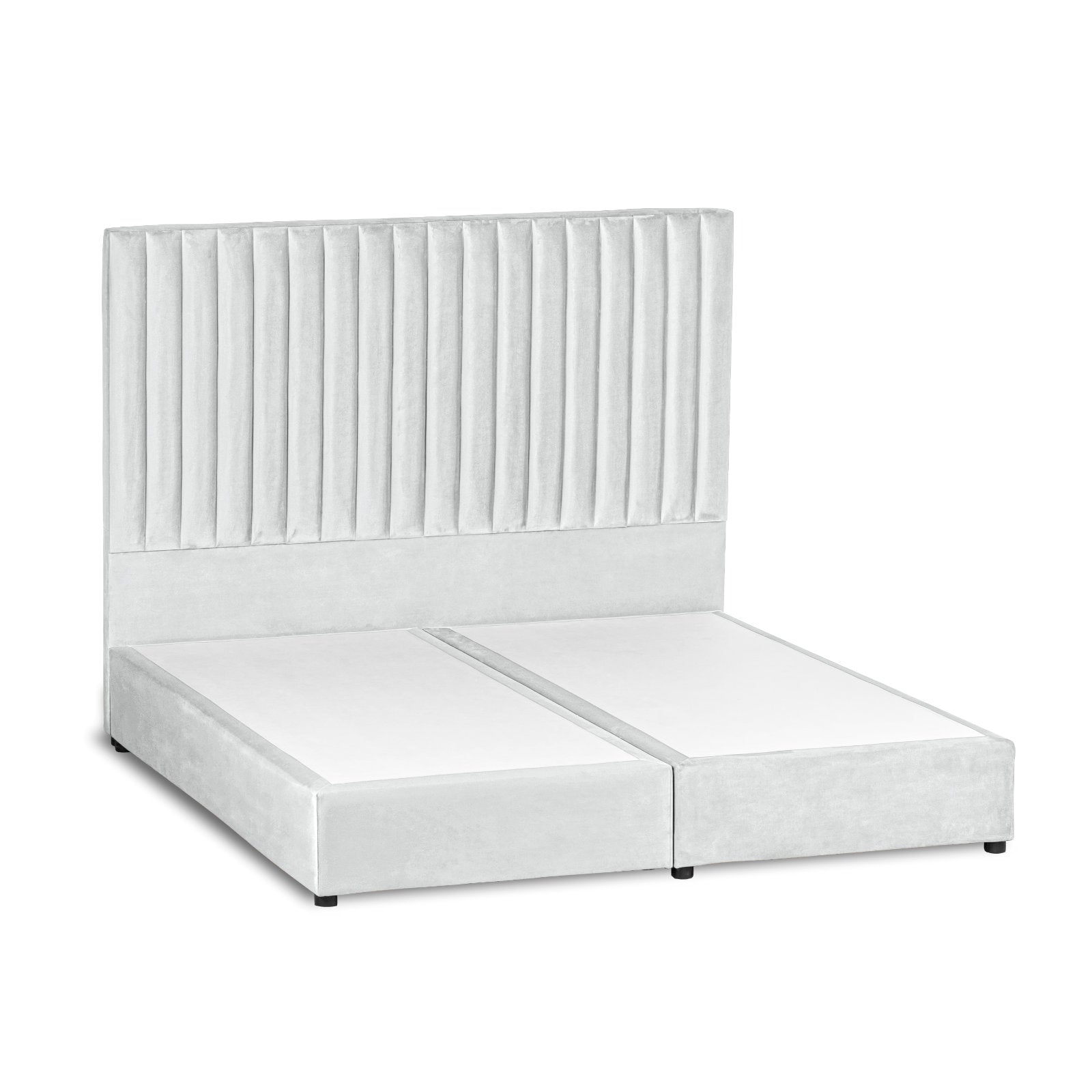 In House | Paris Bed Frame Velvet White 200x160