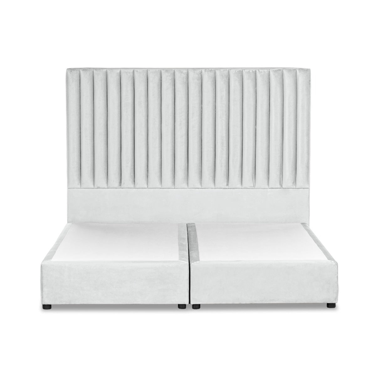 In House | Paris Bed Frame Velvet White 200x160