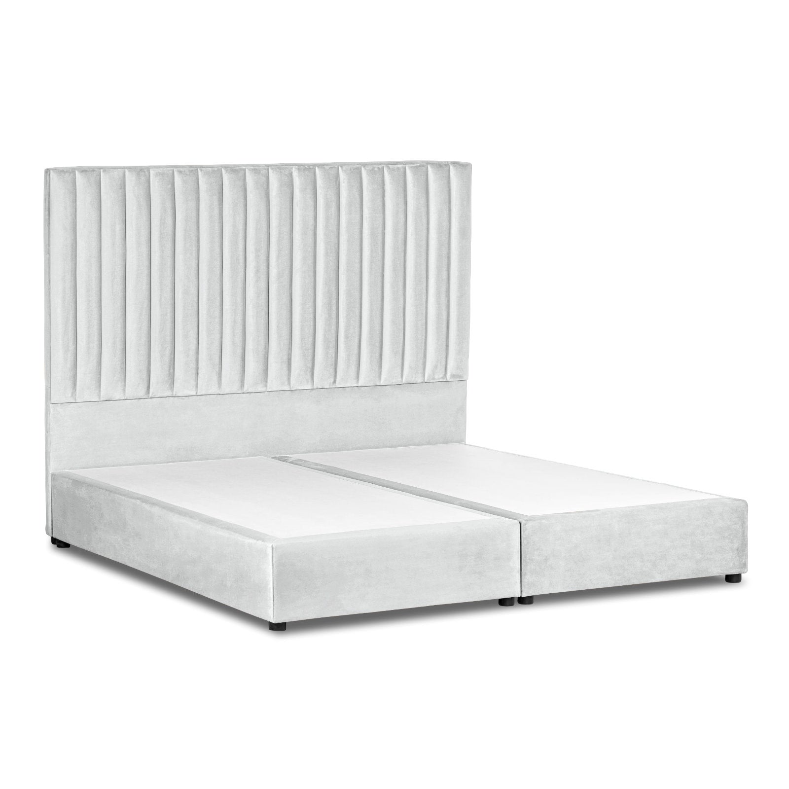 In House | Victoria Bed Frame Velvet White 200x150